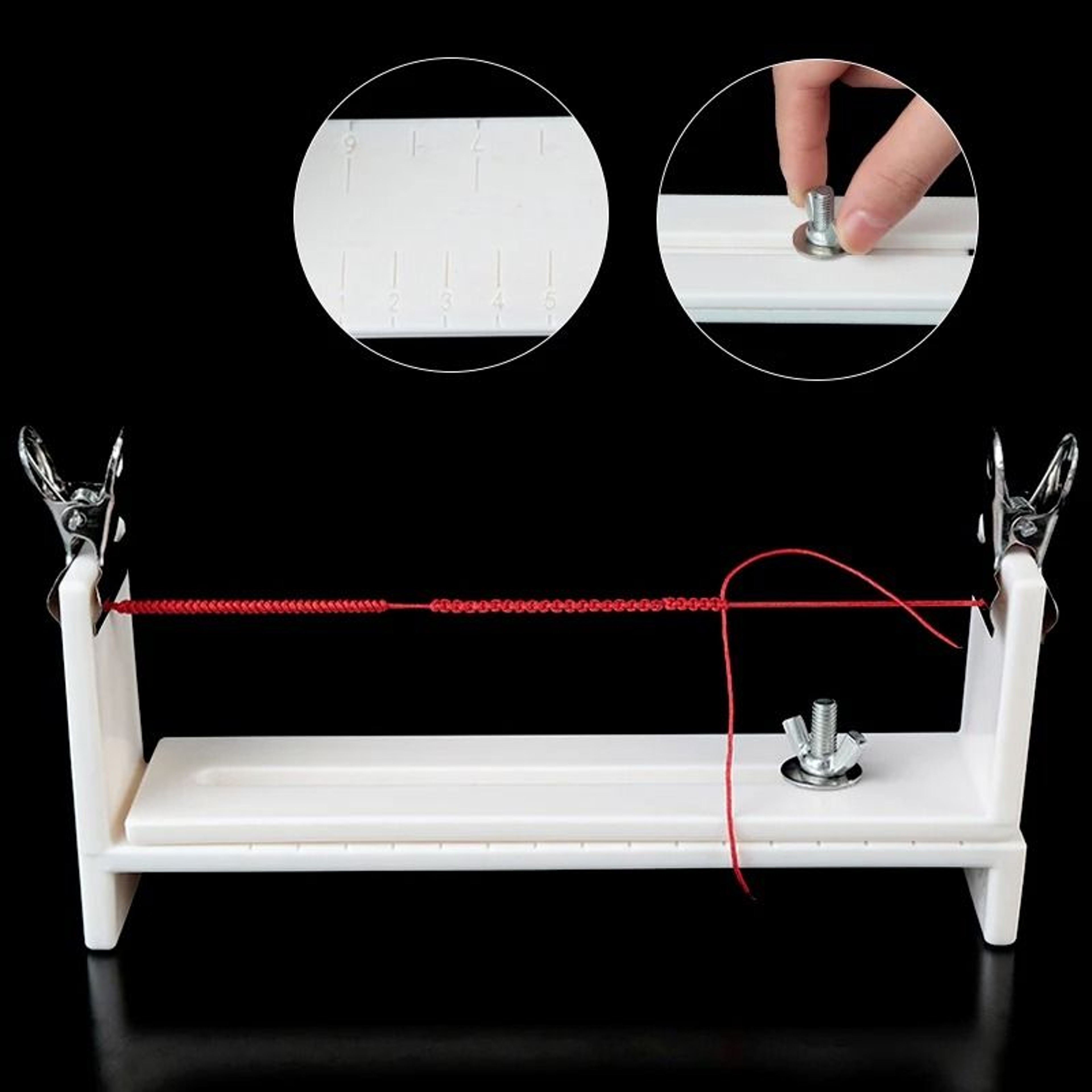 Wooden Bracelet Braiding Frame Tool For Neat Friendship Jewelry Making Projects 3