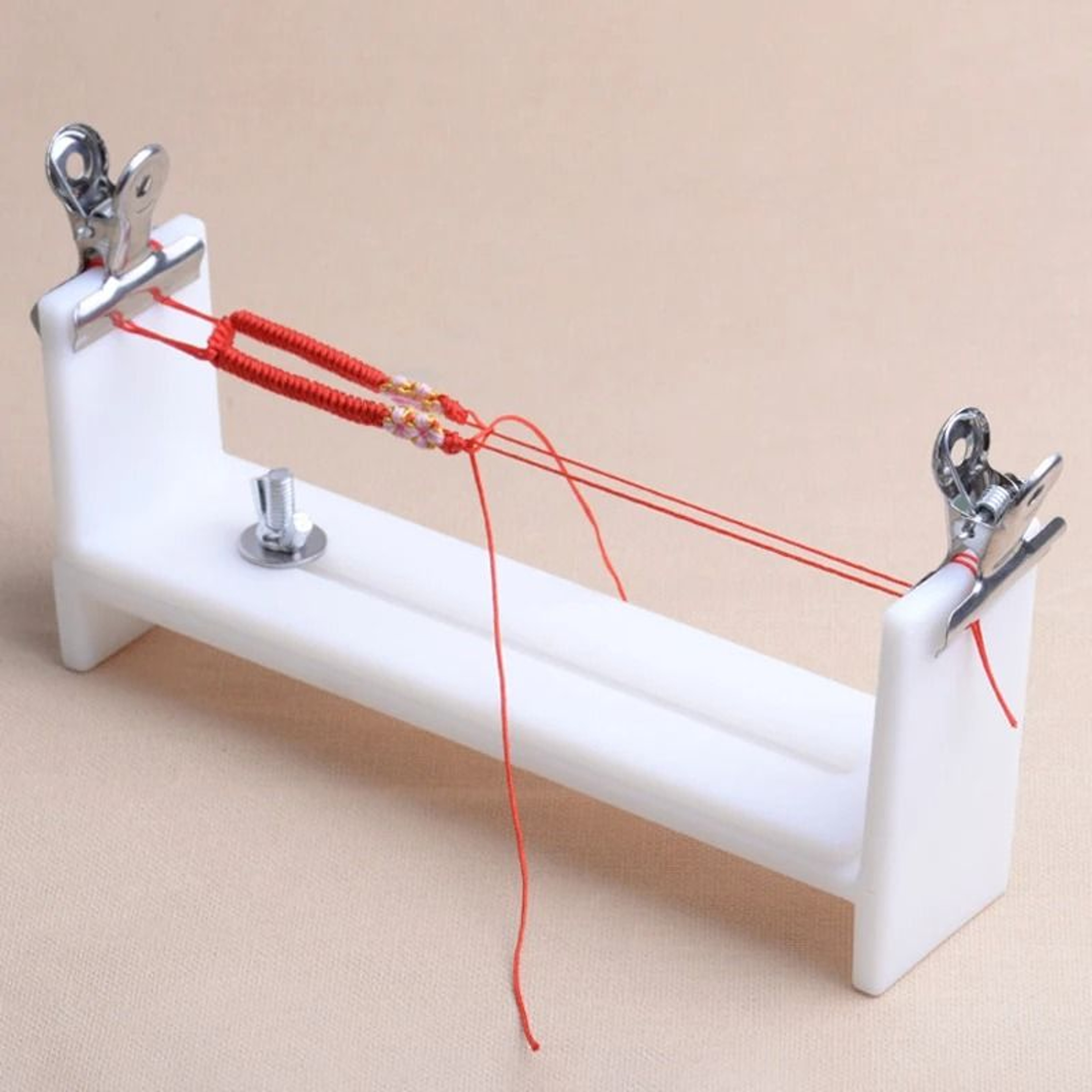 Wooden Bracelet Braiding Frame Tool For Neat Friendship Jewelry Making Projects 5