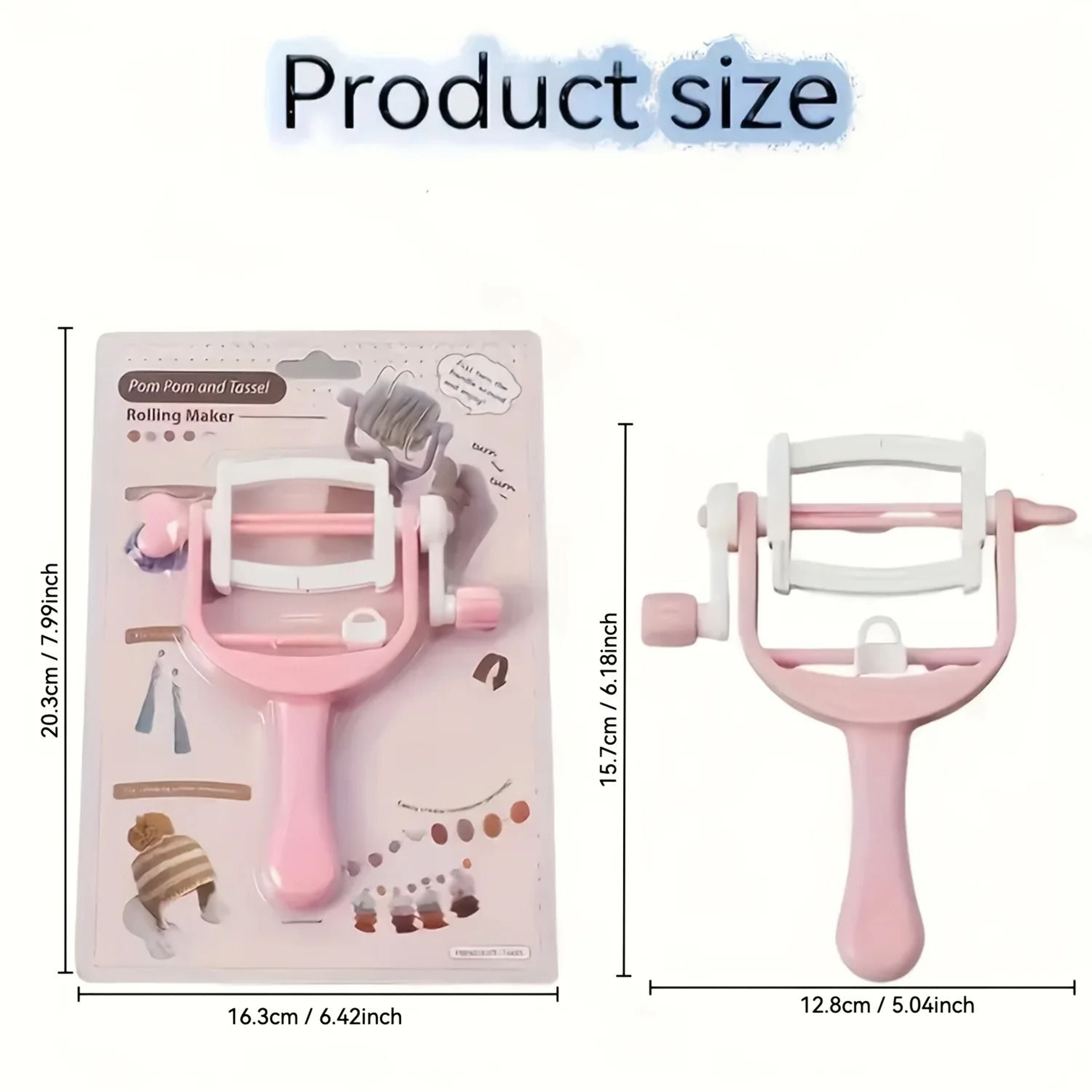 Hand Crank Pom Pom Maker For Fast Yarn Fringe Craft Projects 2