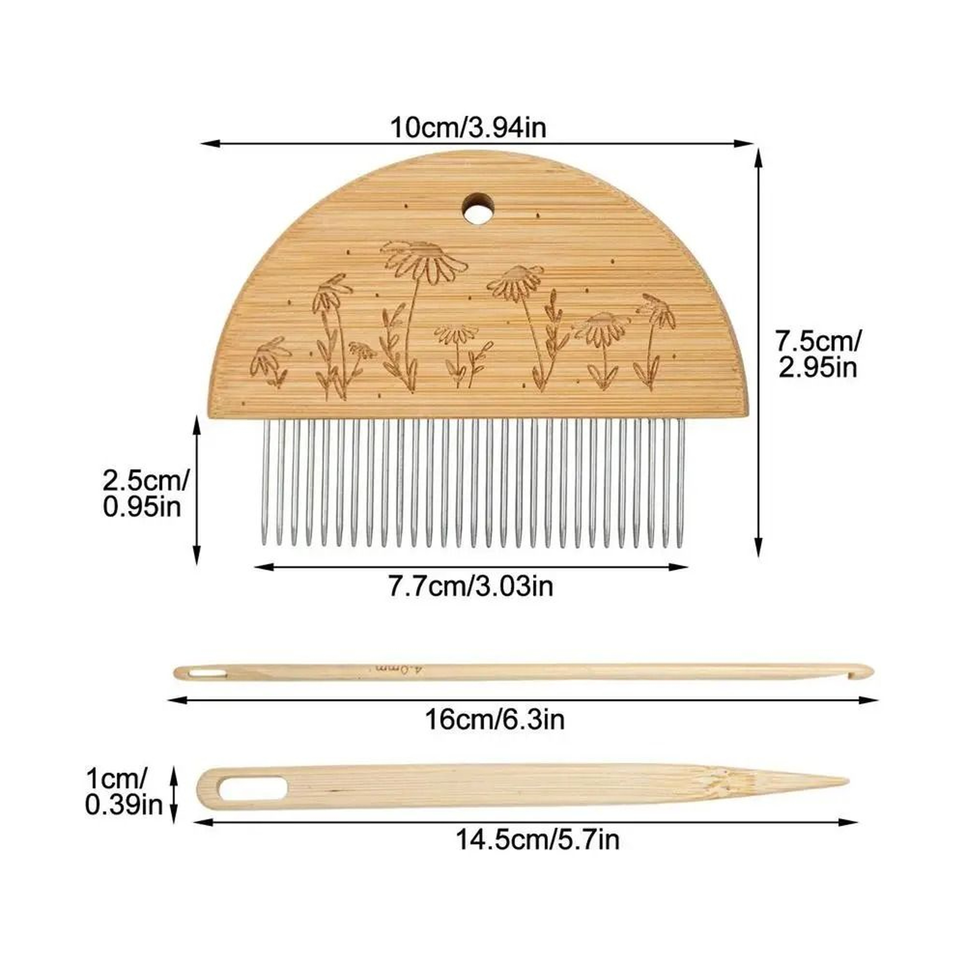 Wooden Tapestry Weaving Loom Kit For Creative Fiber Art Craft Projects 1