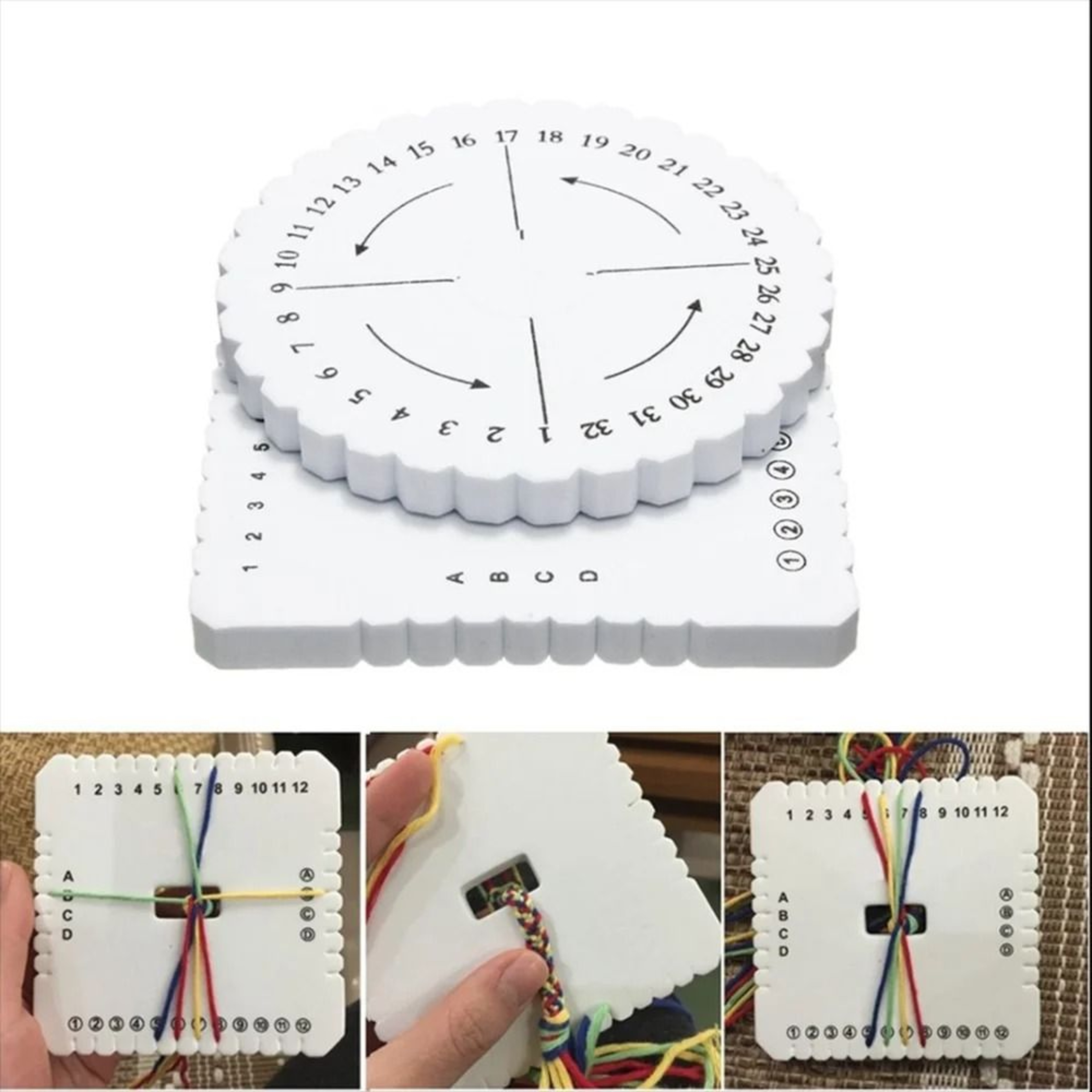 Easy Kumihimo Braiding Disc Set For Bracelets Jewelry And Rope Weaving 3