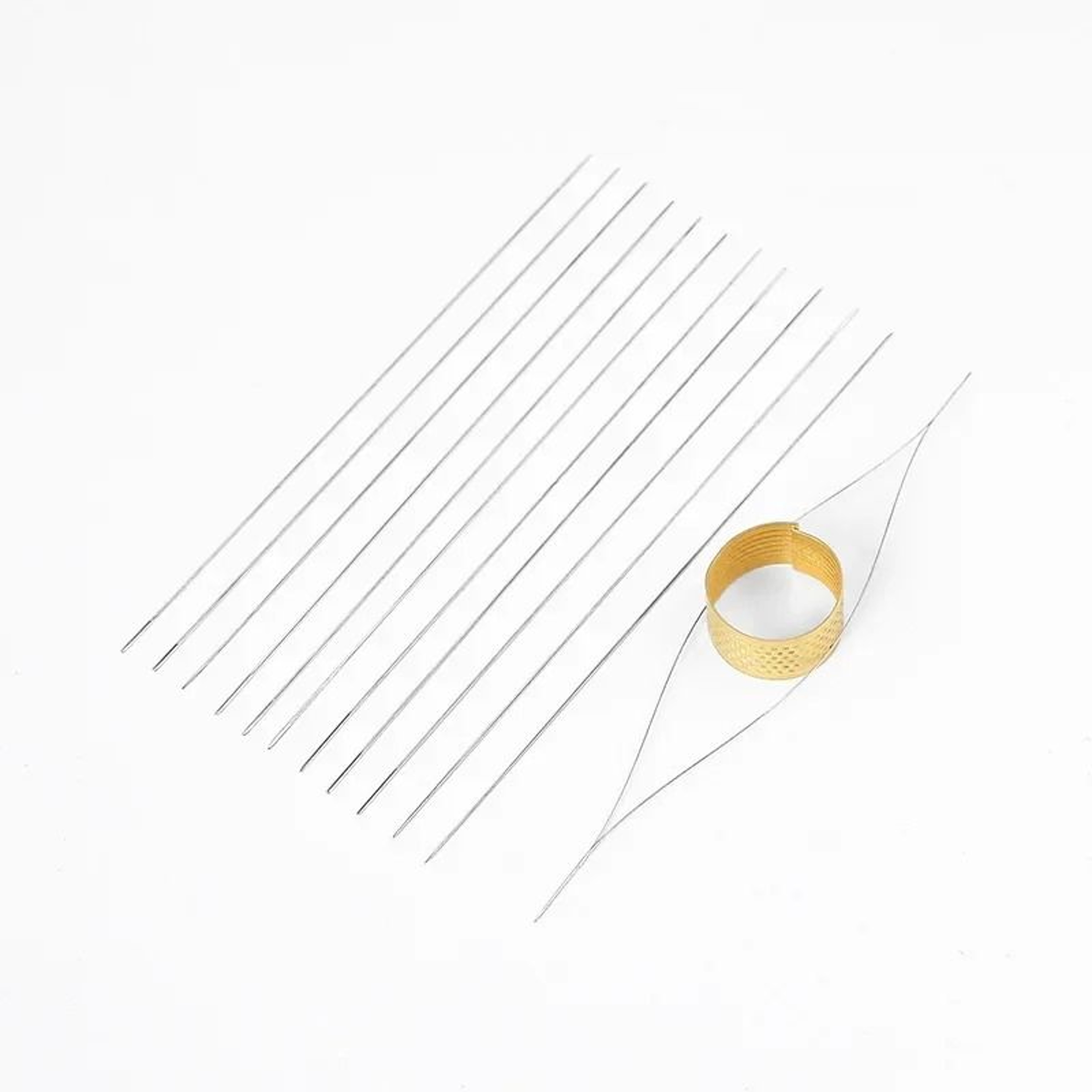 Five Big Eye Curved Beading Needles For Faster Jewelry Making Projects 0