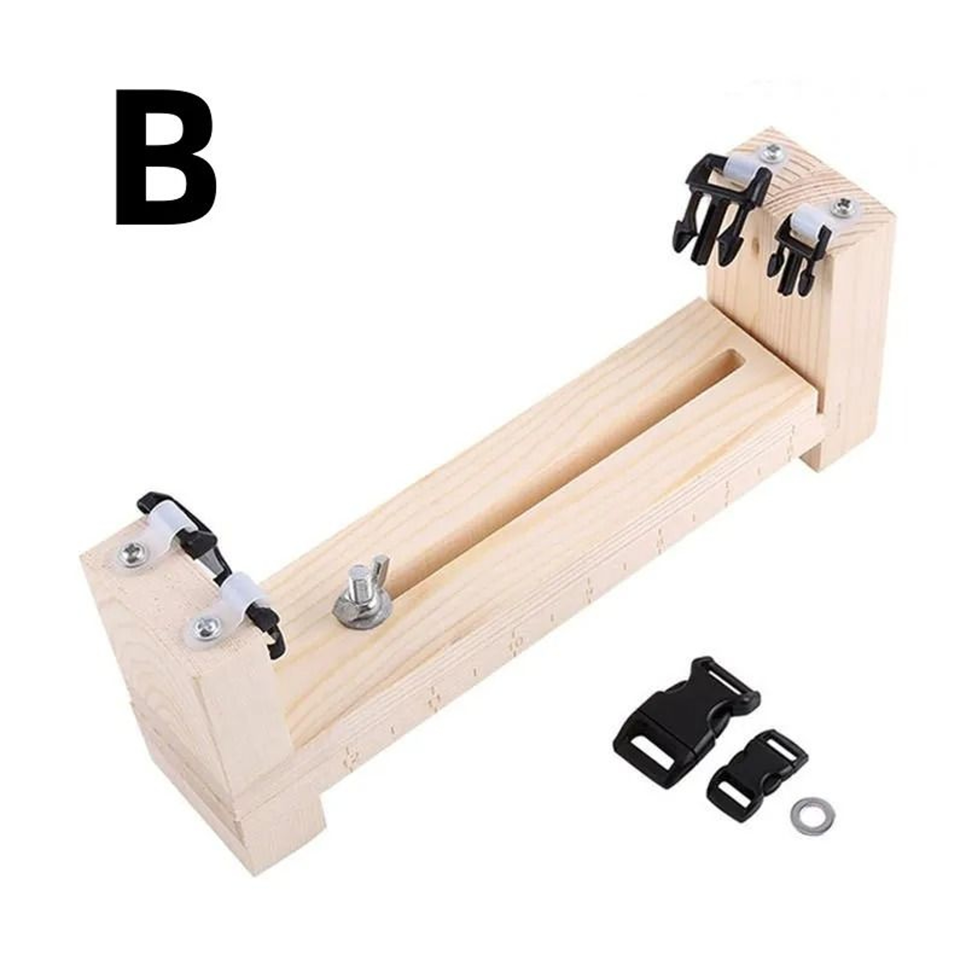 Adjustable Wooden Paracord Bracelet Jig For Straighter Tighter Consistent Weaving Results 2