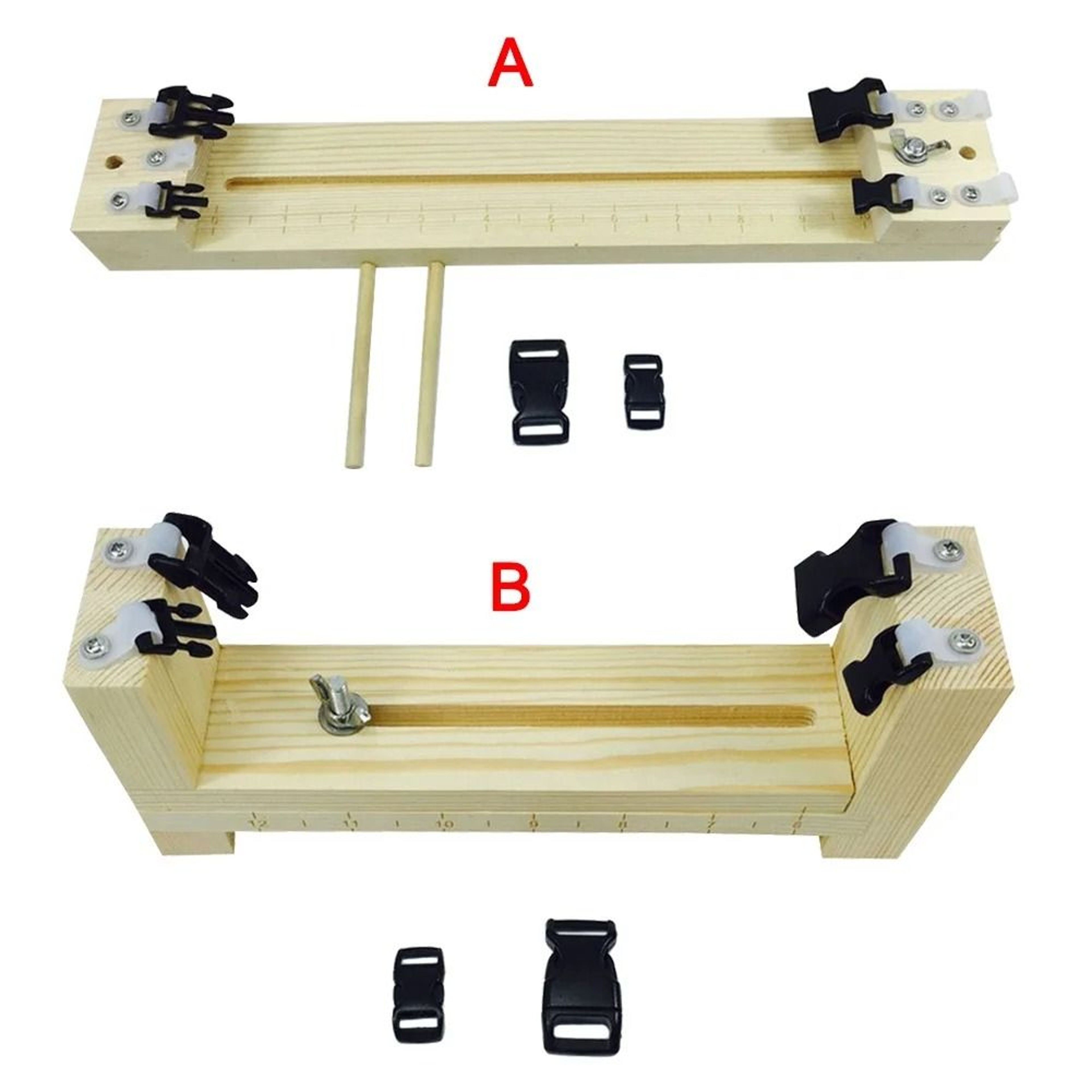Adjustable Wooden Paracord Bracelet Jig For Straighter Tighter Consistent Weaving Results 7
