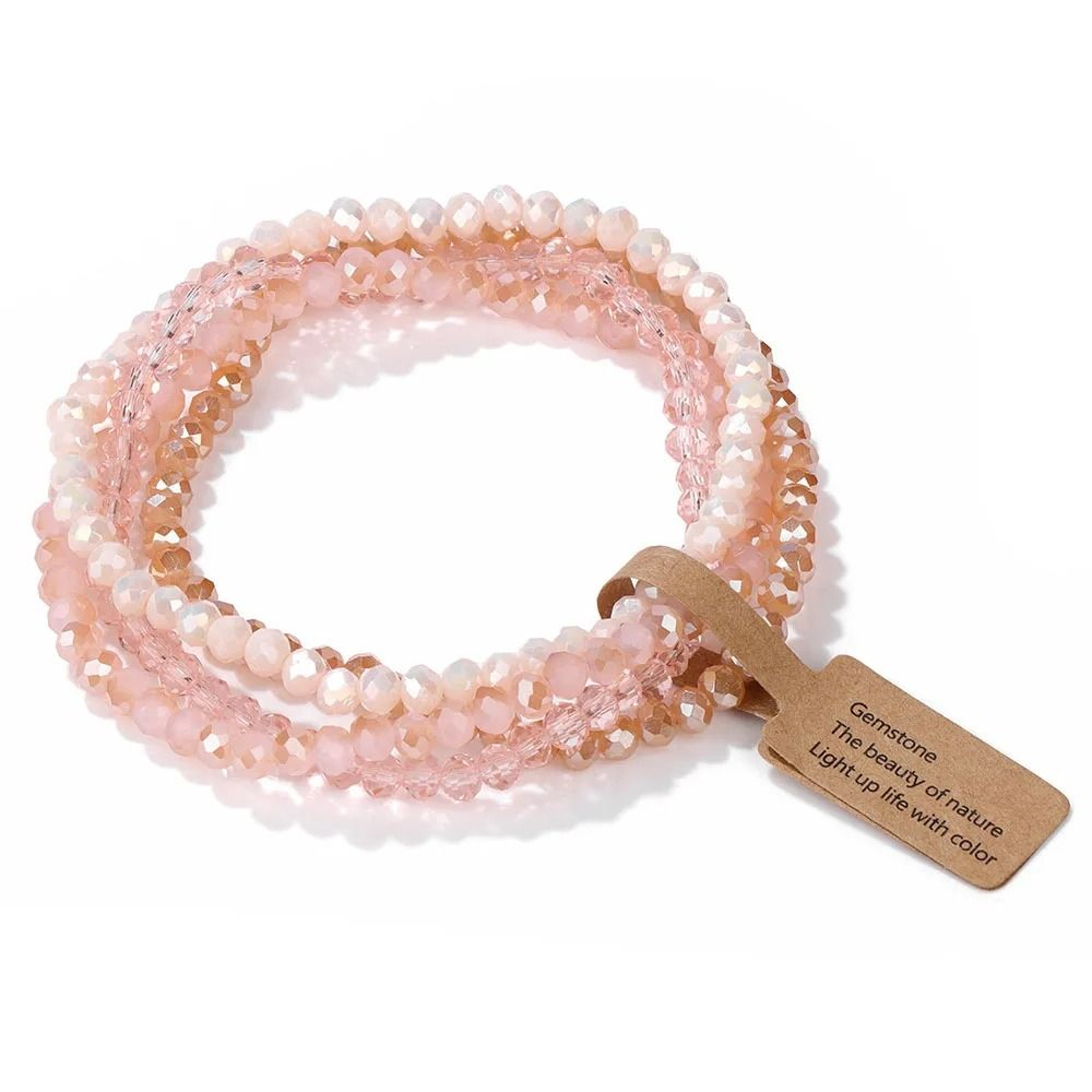 Colorful Faceted Crystal Bead Bracelet For Effortless Everyday Matching Couple Style 3