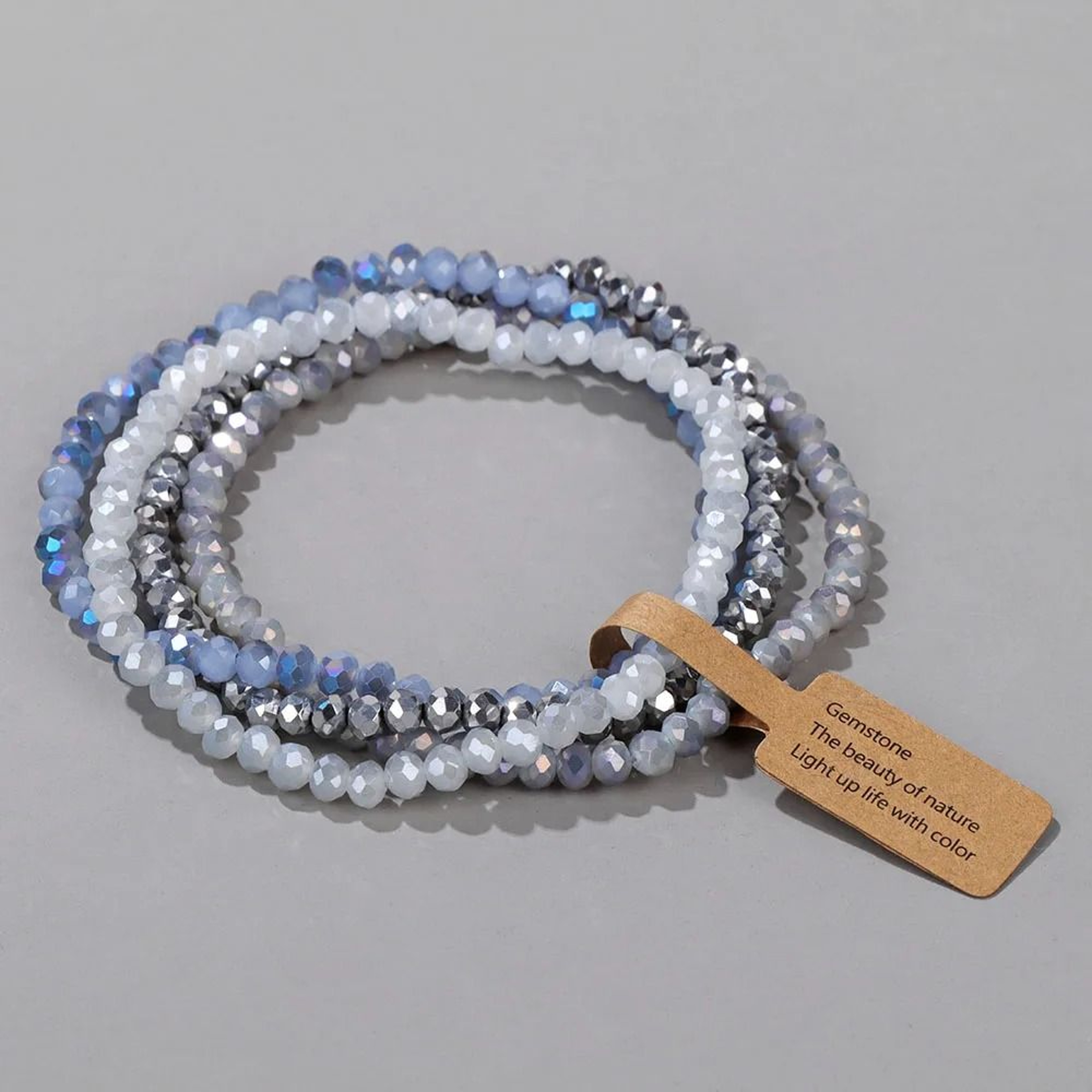 Colorful Faceted Crystal Bead Bracelet For Effortless Everyday Matching Couple Style 13