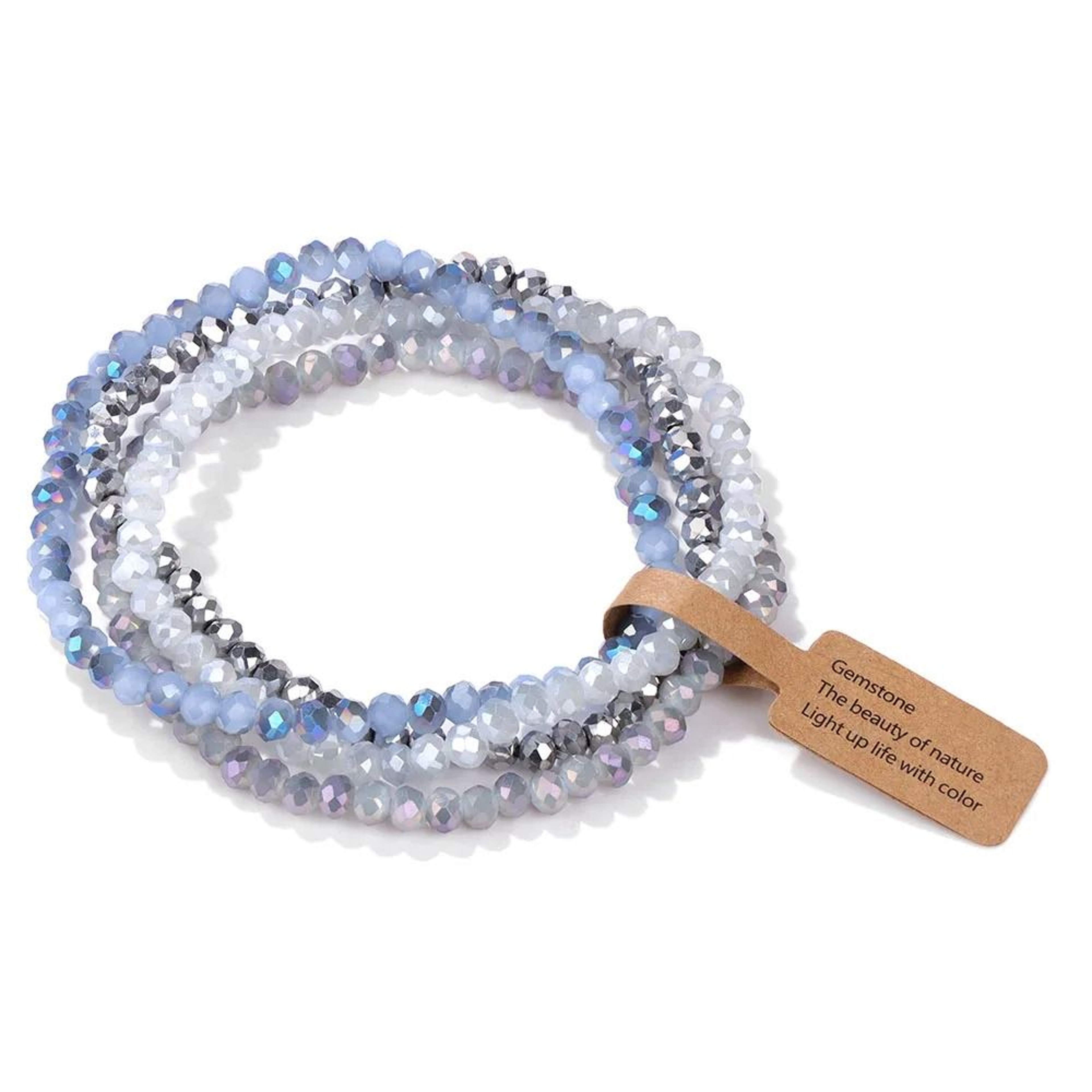 Colorful Faceted Crystal Bead Bracelet For Effortless Everyday Matching Couple Style 9