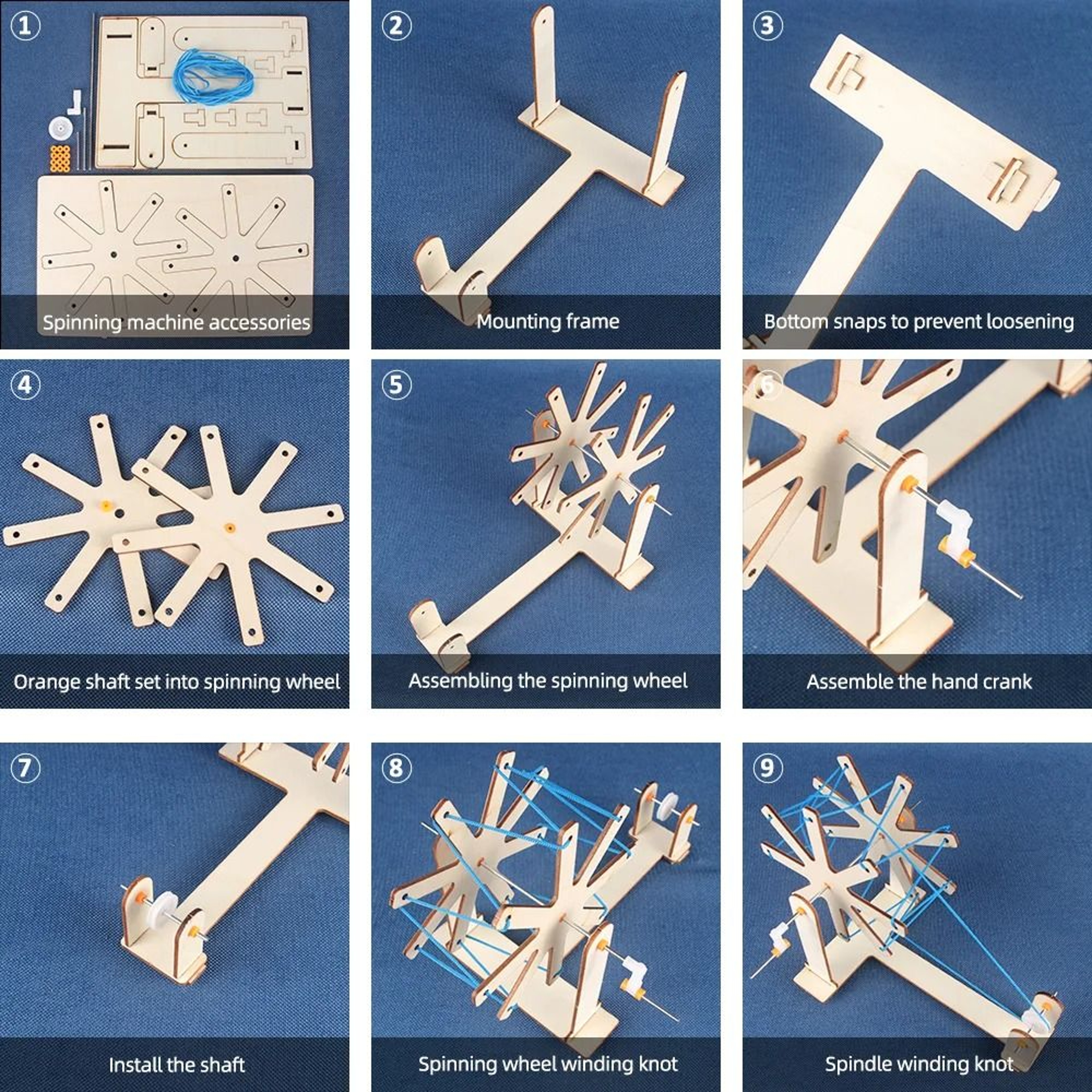 Mini Wooden Weaving Loom Kit For Creative Tapestry And Decor Projects 3