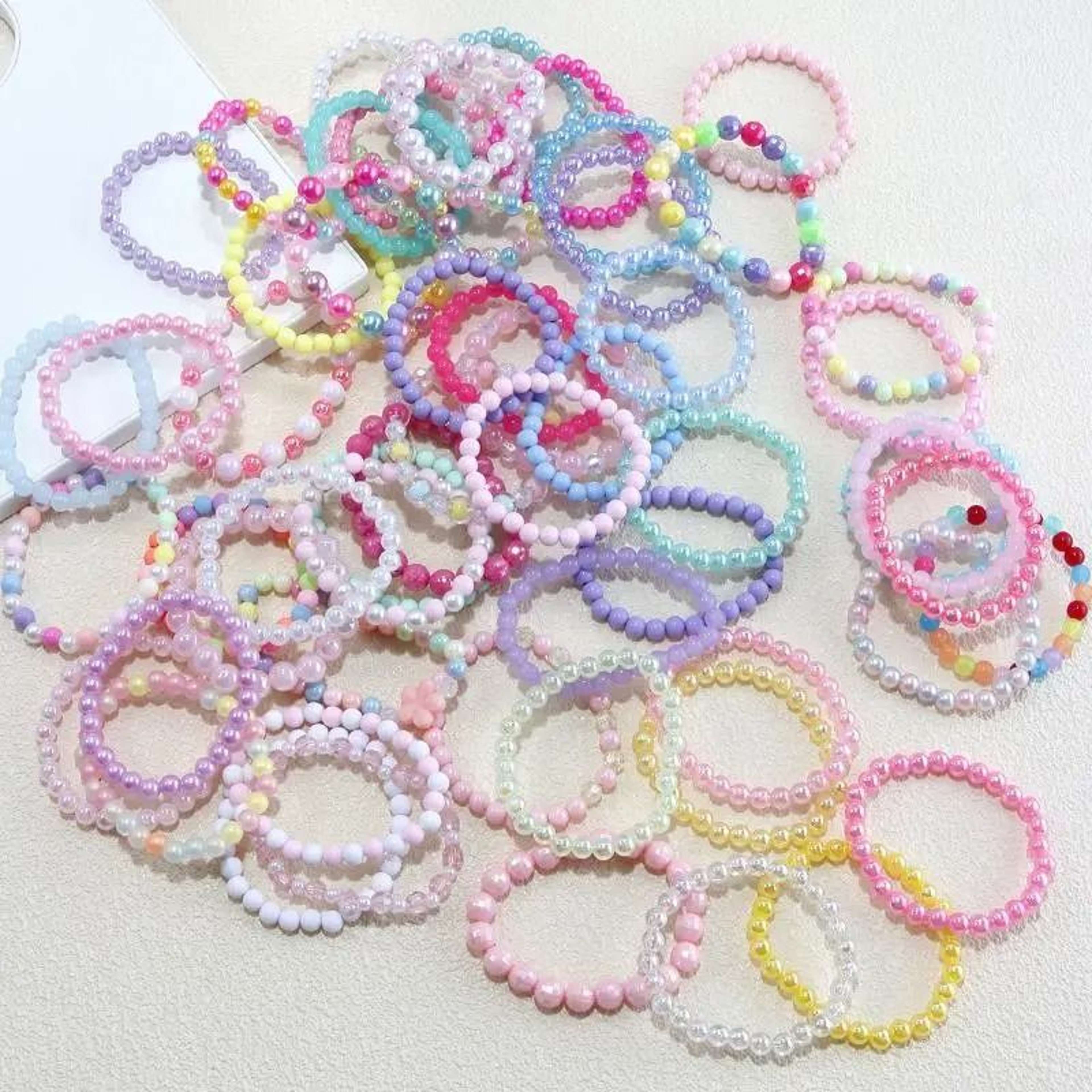 Colorful Kids Beaded Bracelet Packs For Easy Memorable Party Favor Gifting 8