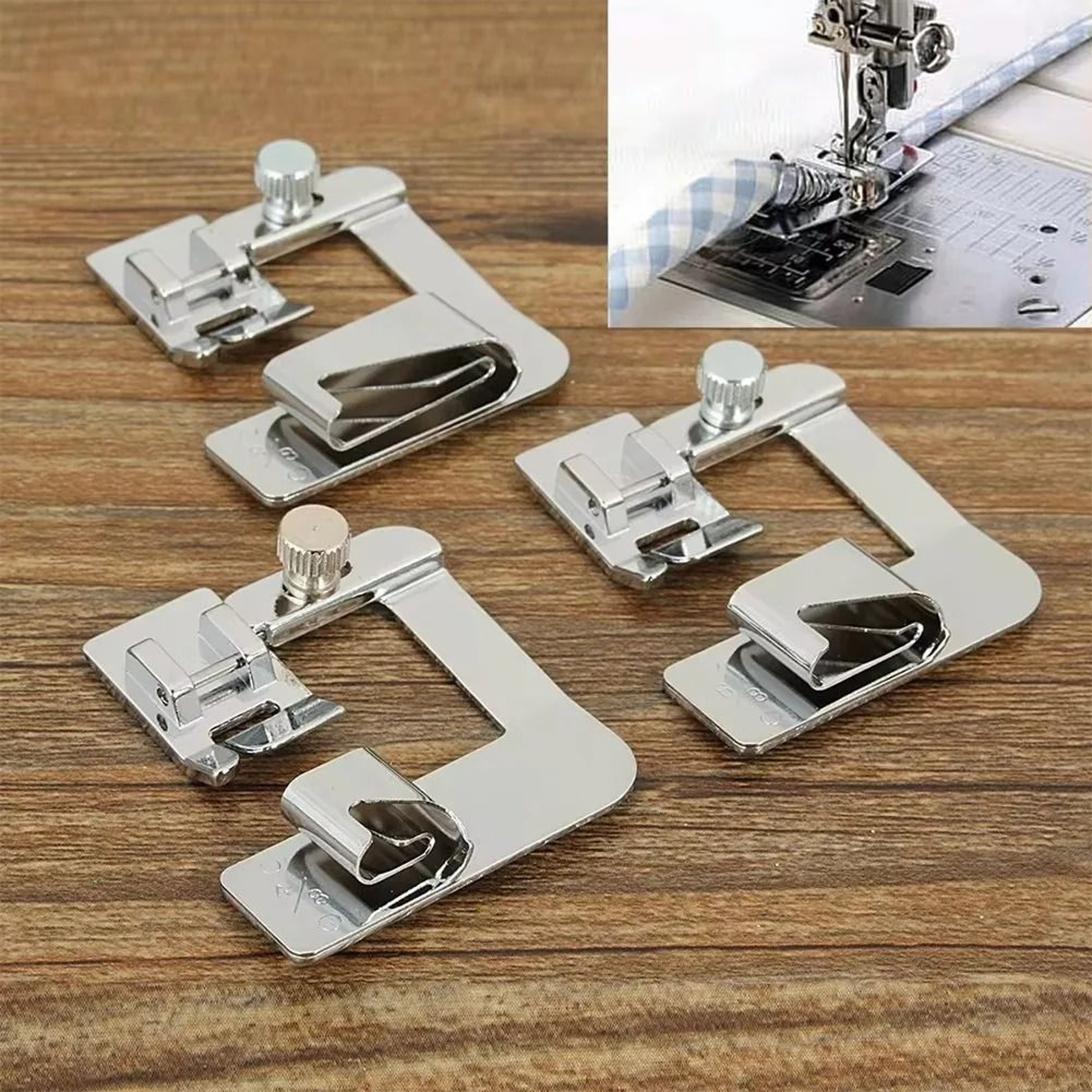 Wide And Narrow Rolled Hem Presser Feet For Cleaner Sewing Edges 7