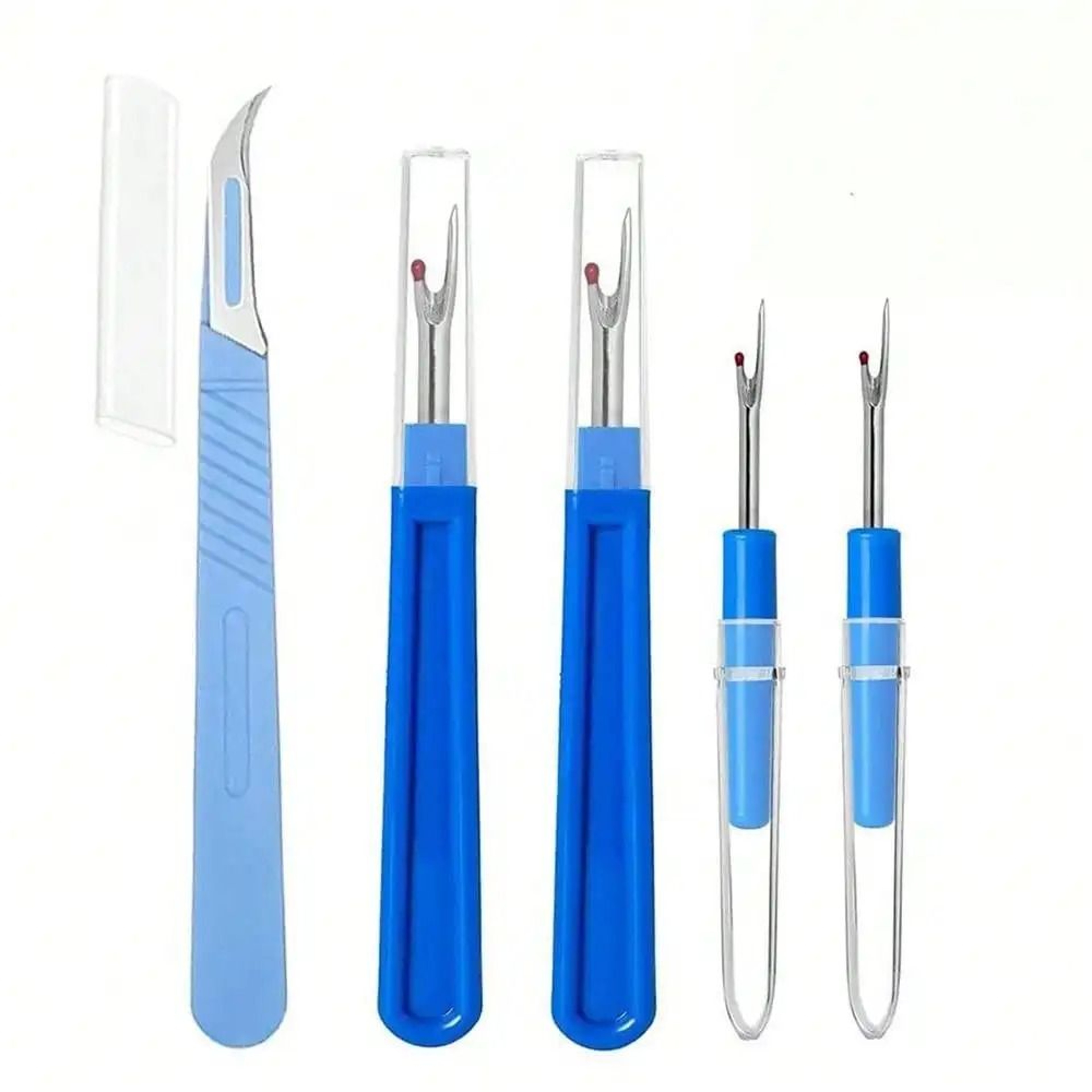 Five Piece Seam Ripper Kit For Faster Cleaner Stitch Removal Tasks 0