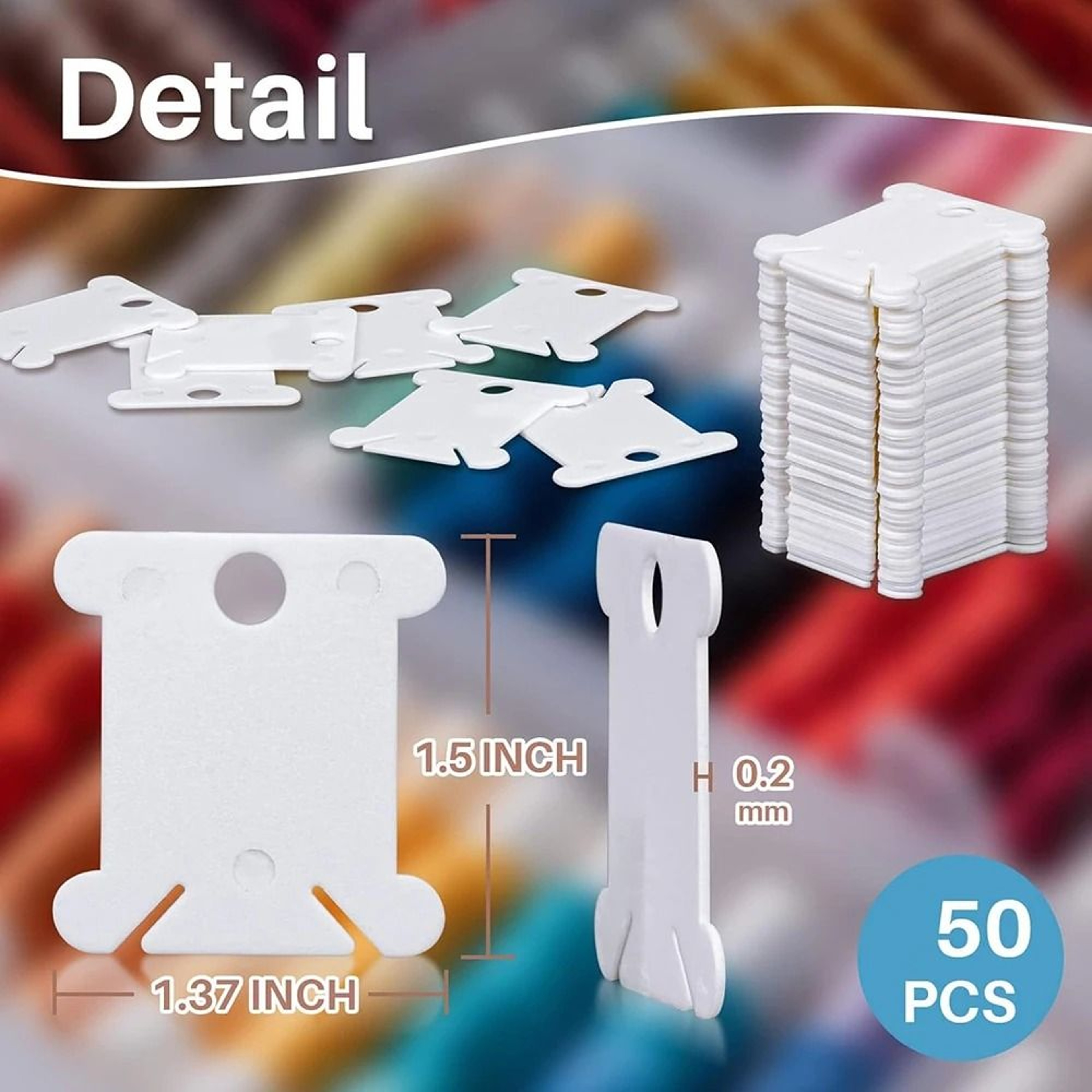 Plastic Embroidery Floss Bobbin Winder For Faster Tangle Free Thread Storage 2