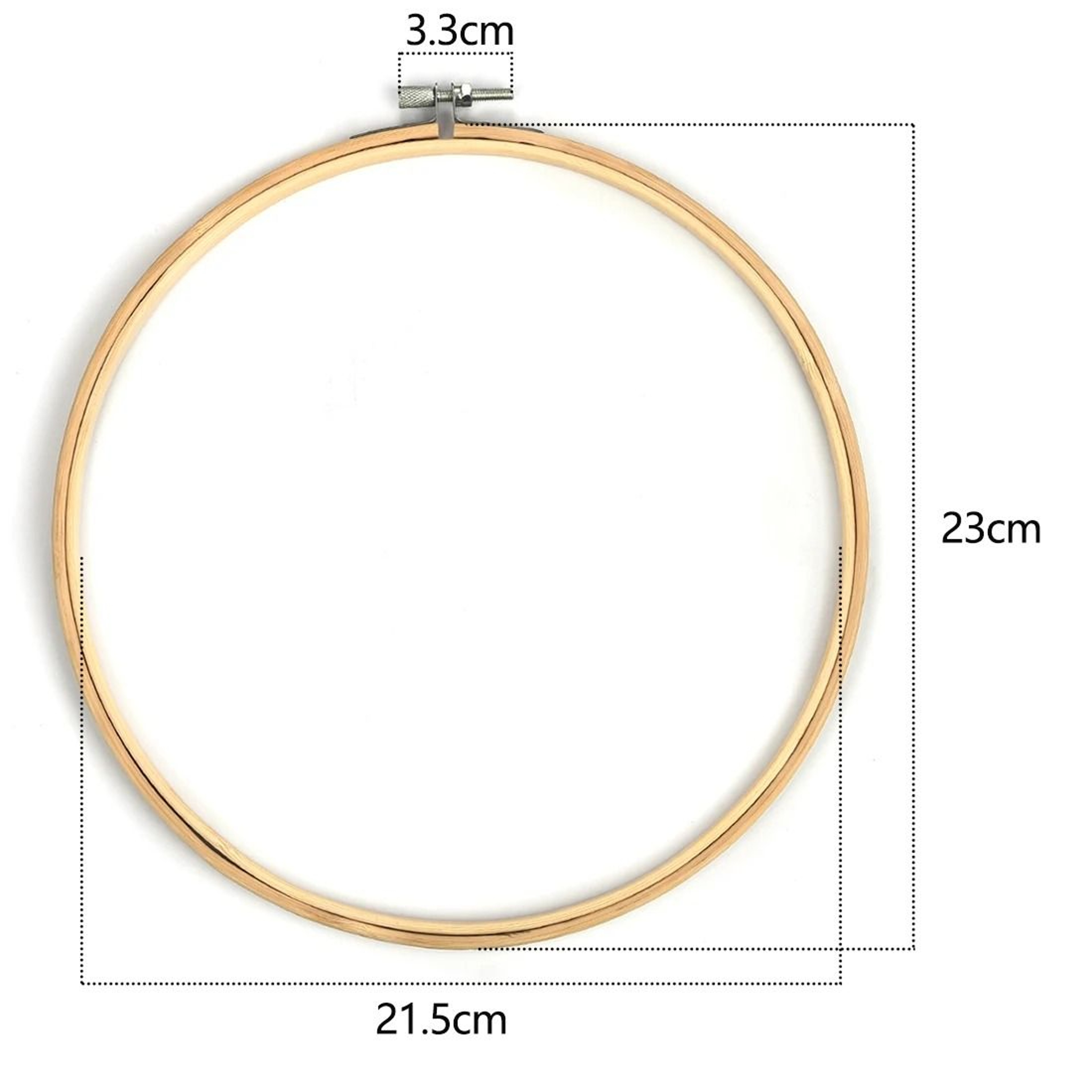 Smooth Wood Needlecraft Ring Set For Easy Fabric Tension 6