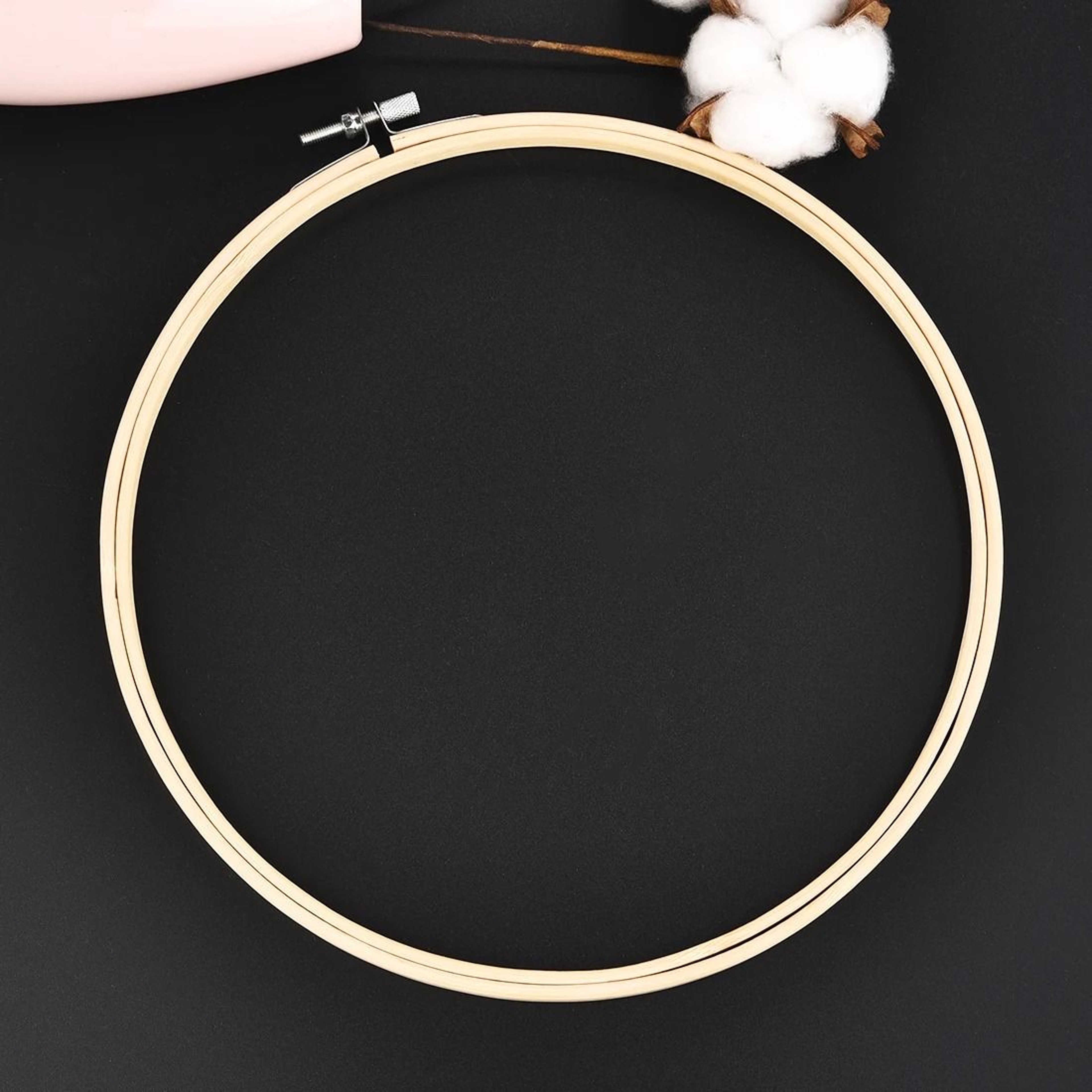 Smooth Wood Needlecraft Ring Set For Easy Fabric Tension 10