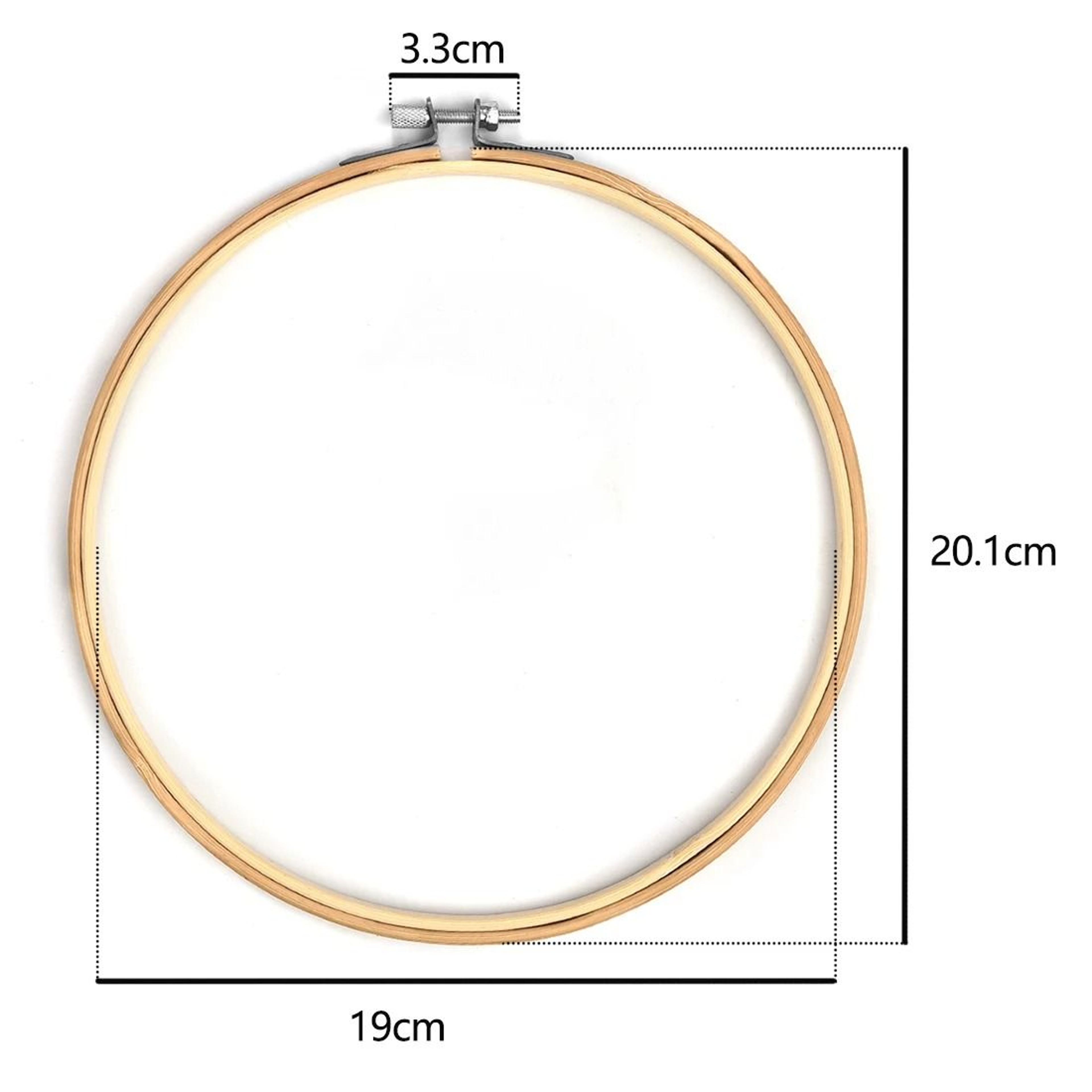 Smooth Wood Needlecraft Ring Set For Easy Fabric Tension 5