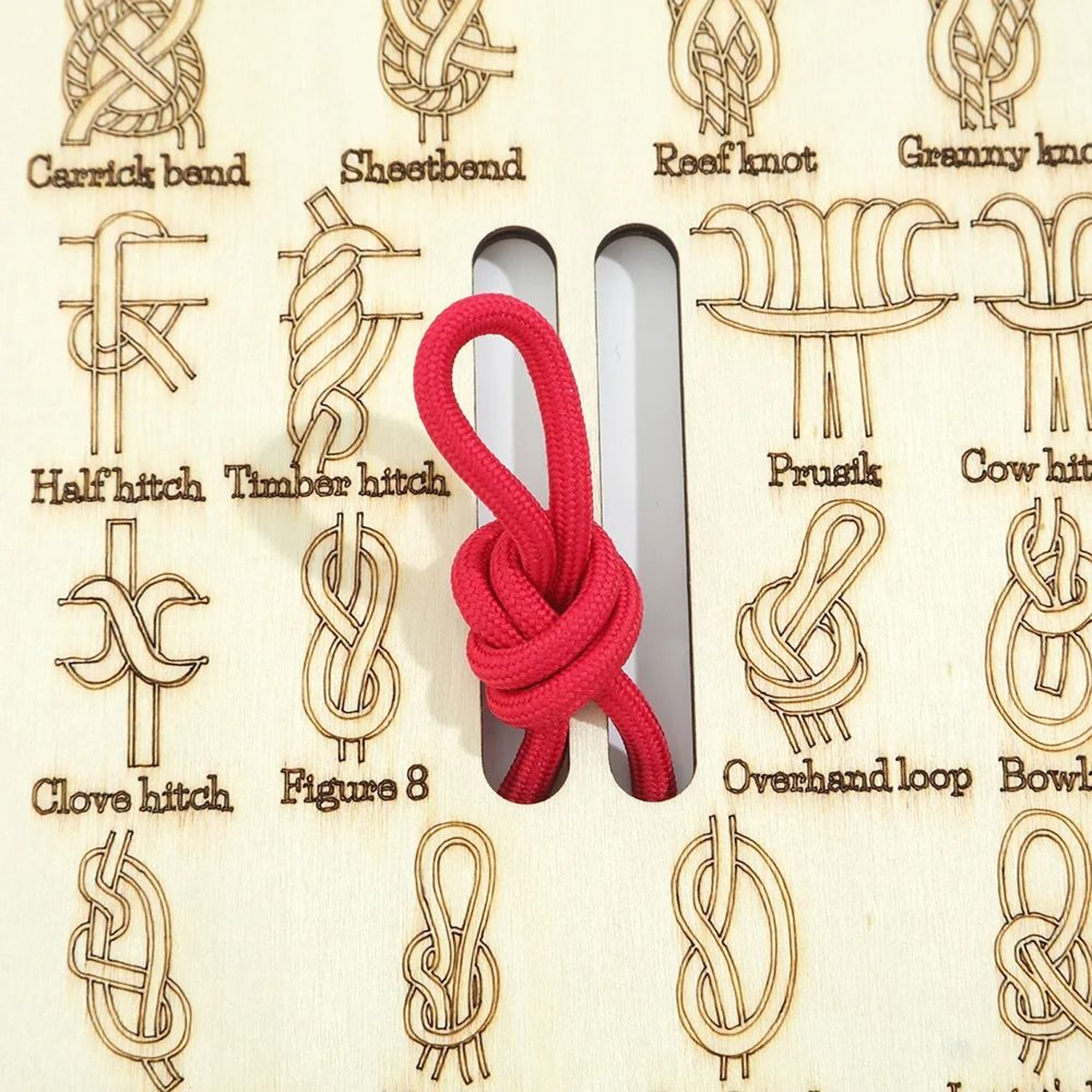 Hands On Rope Knot Training Board For Outdoor Skills 2