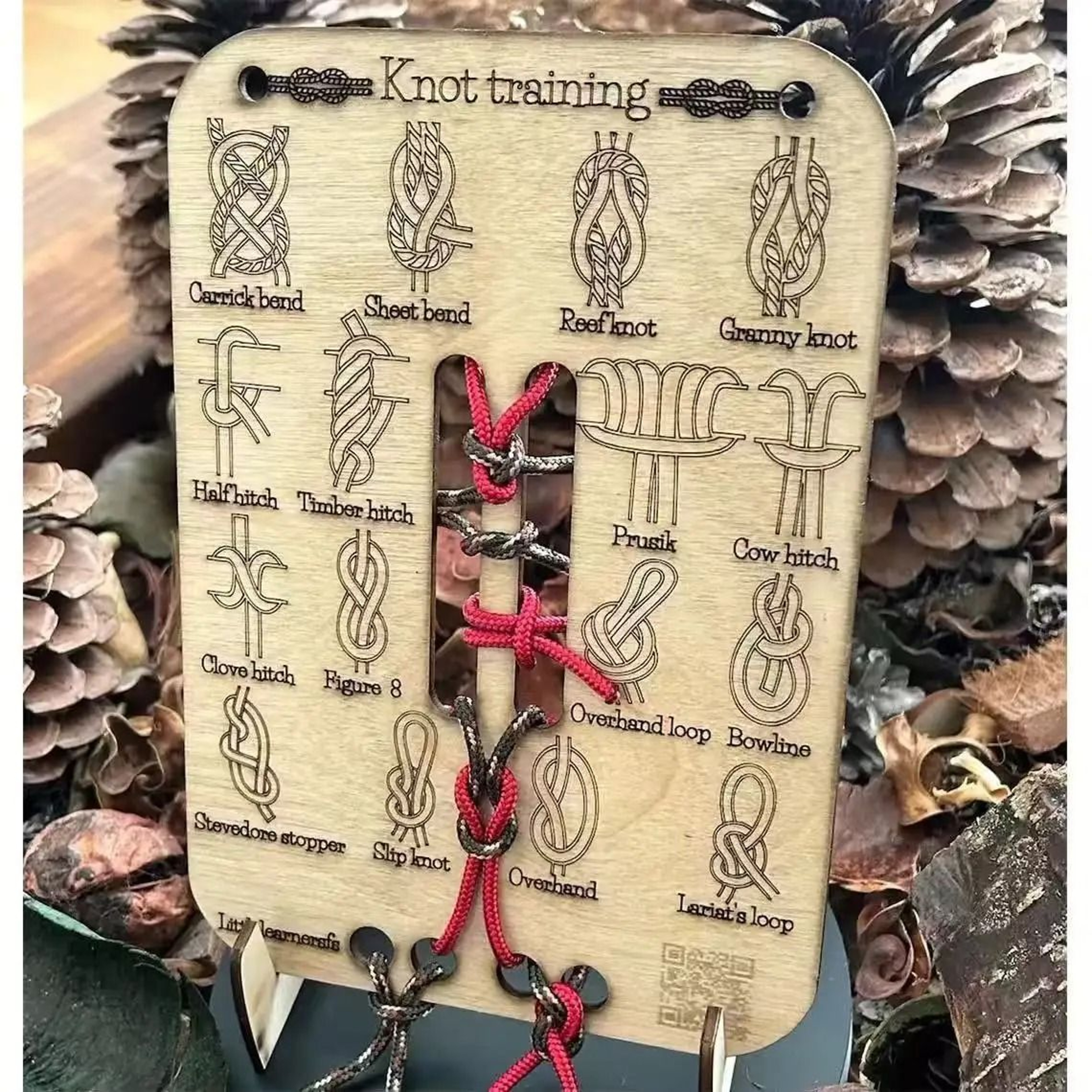 Hands On Rope Knot Training Board For Outdoor Skills 3