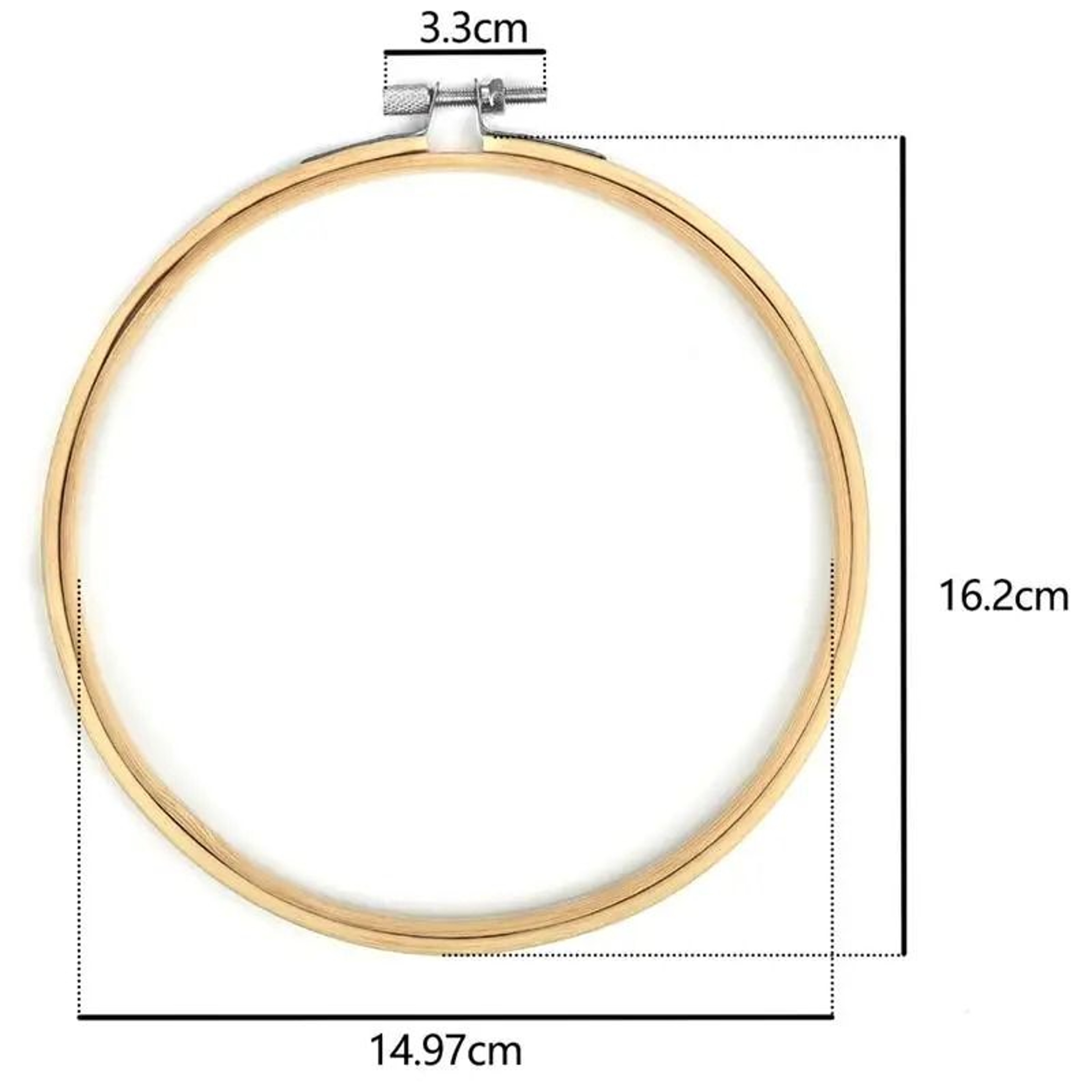 Adjustable Bamboo Embroidery Hoop Ring For Cross Stitch And Needlecraft Projects 3