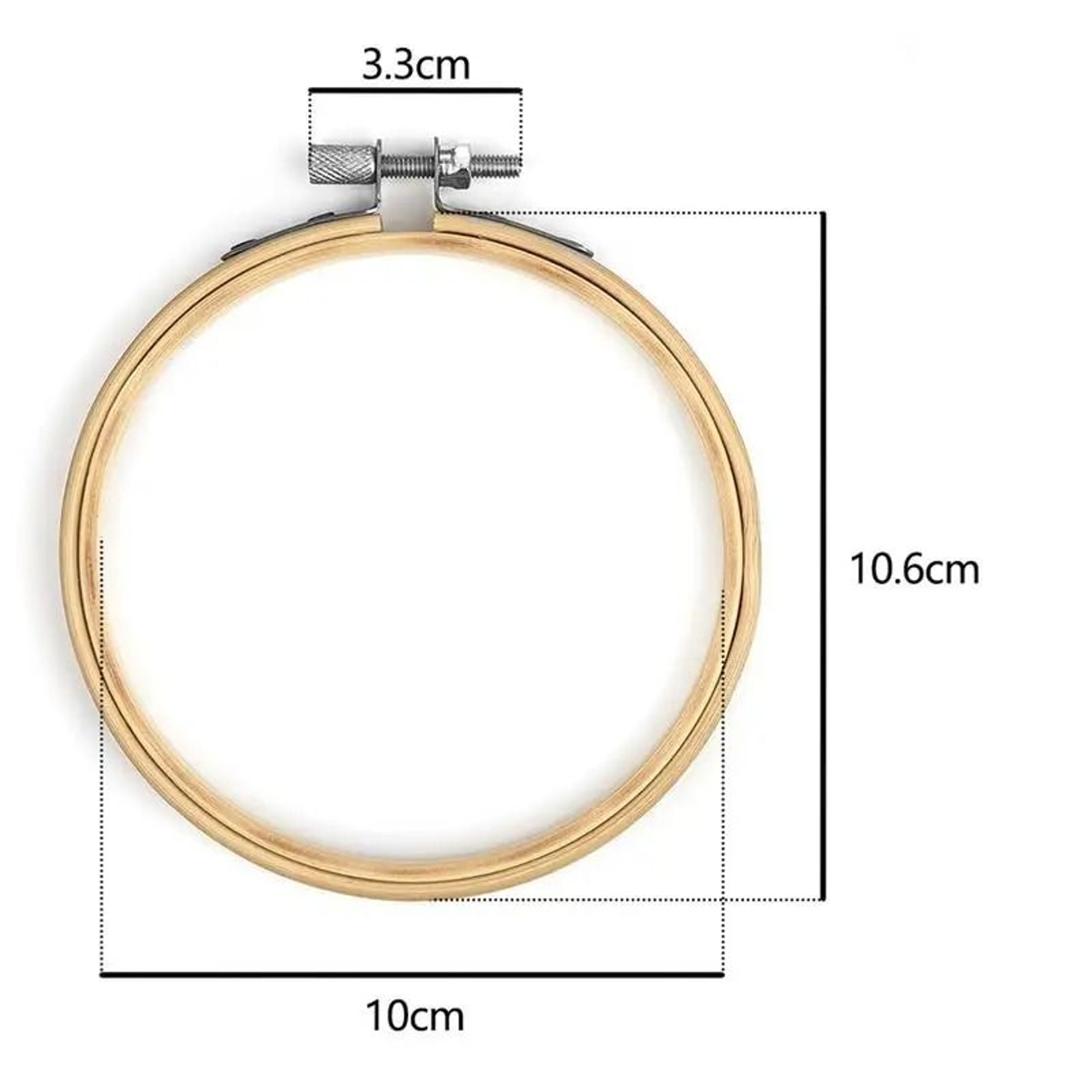 Adjustable Bamboo Embroidery Hoop Ring For Cross Stitch And Needlecraft Projects 1