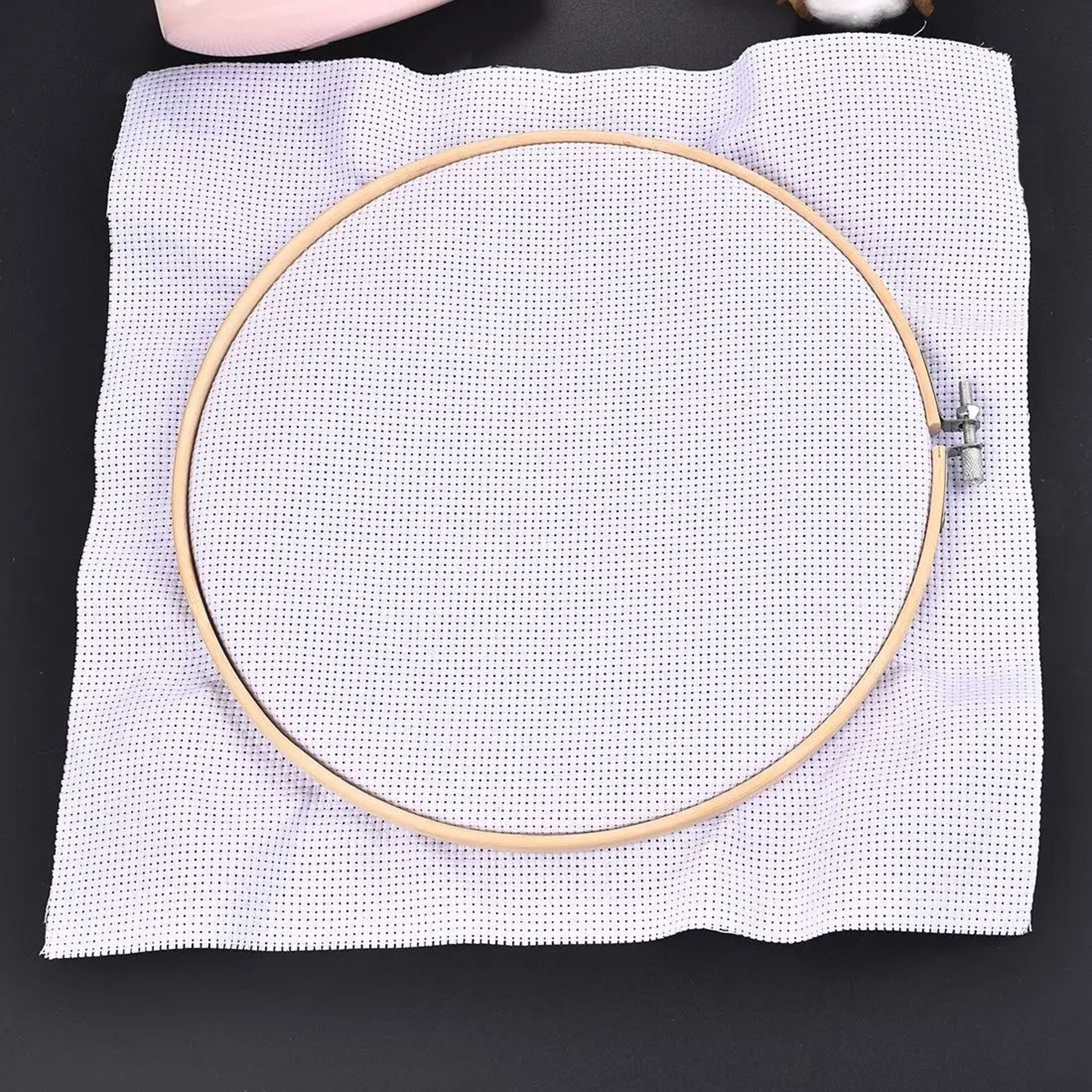 Adjustable Bamboo Embroidery Hoop Ring For Cross Stitch And Needlecraft Projects 10