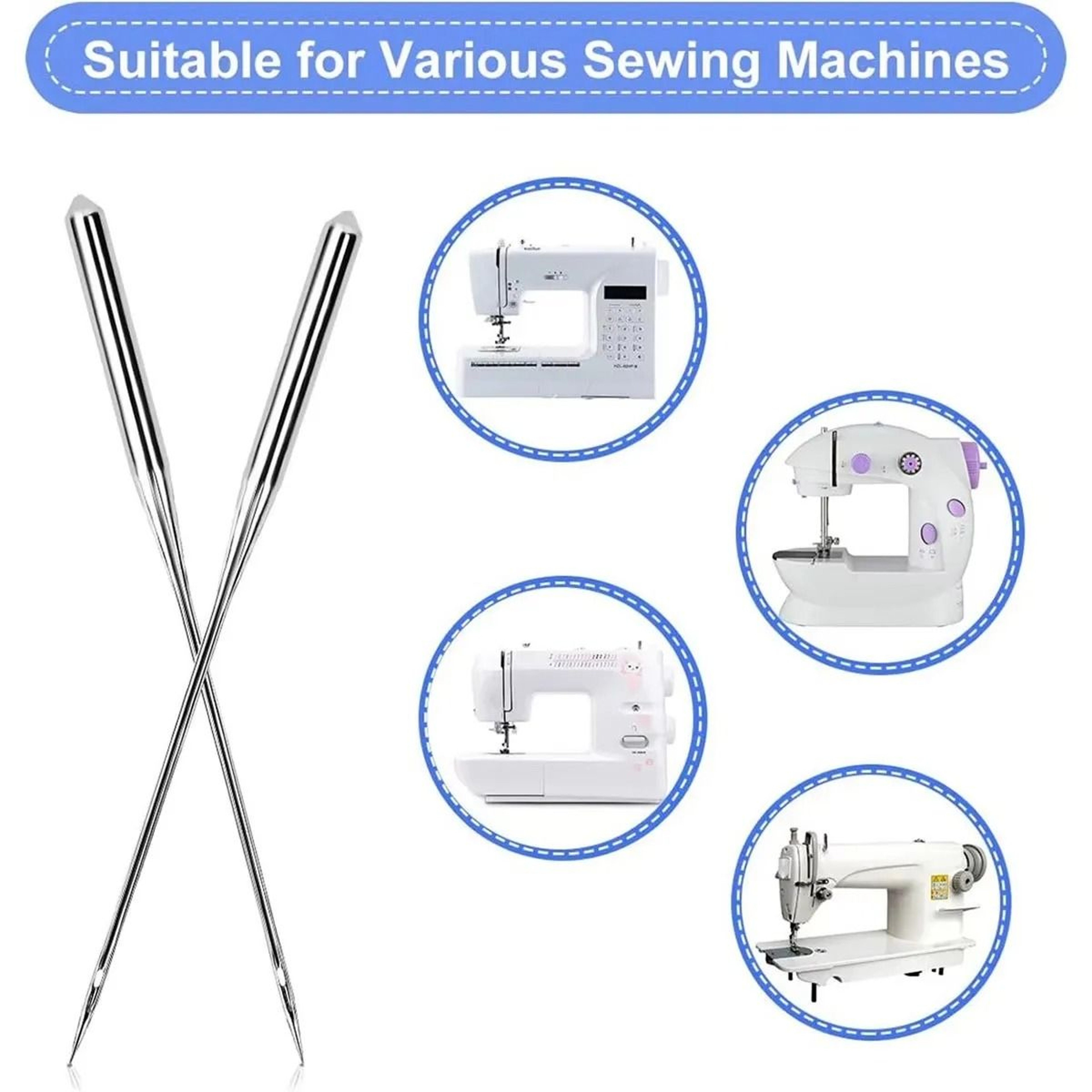 100 Piece Universal Sewing Machine Needle Set For Home Sewing Projects 2