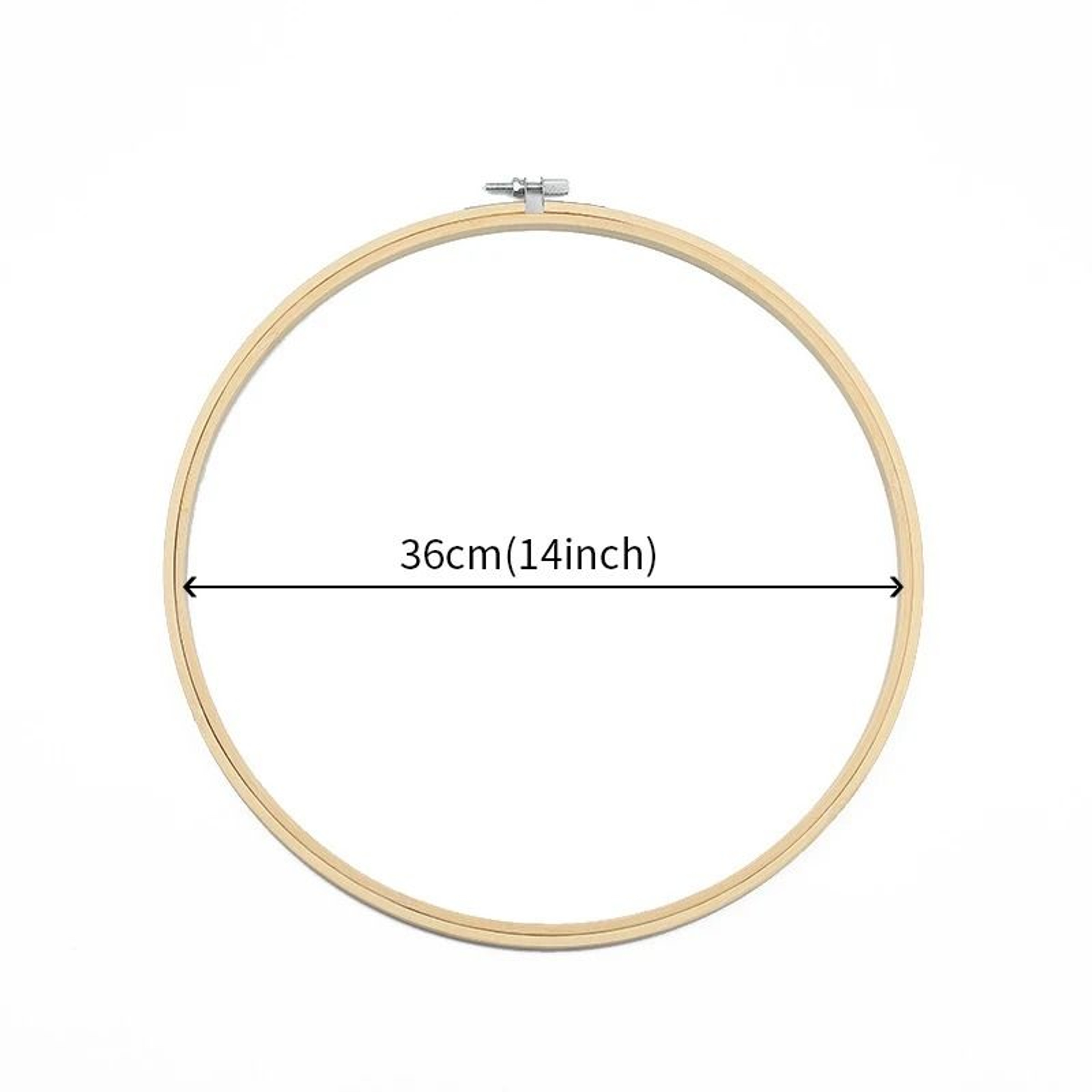 Large Adjustable Bamboo Embroidery Hoop For Cross Stitch And Needlecraft Projects 10