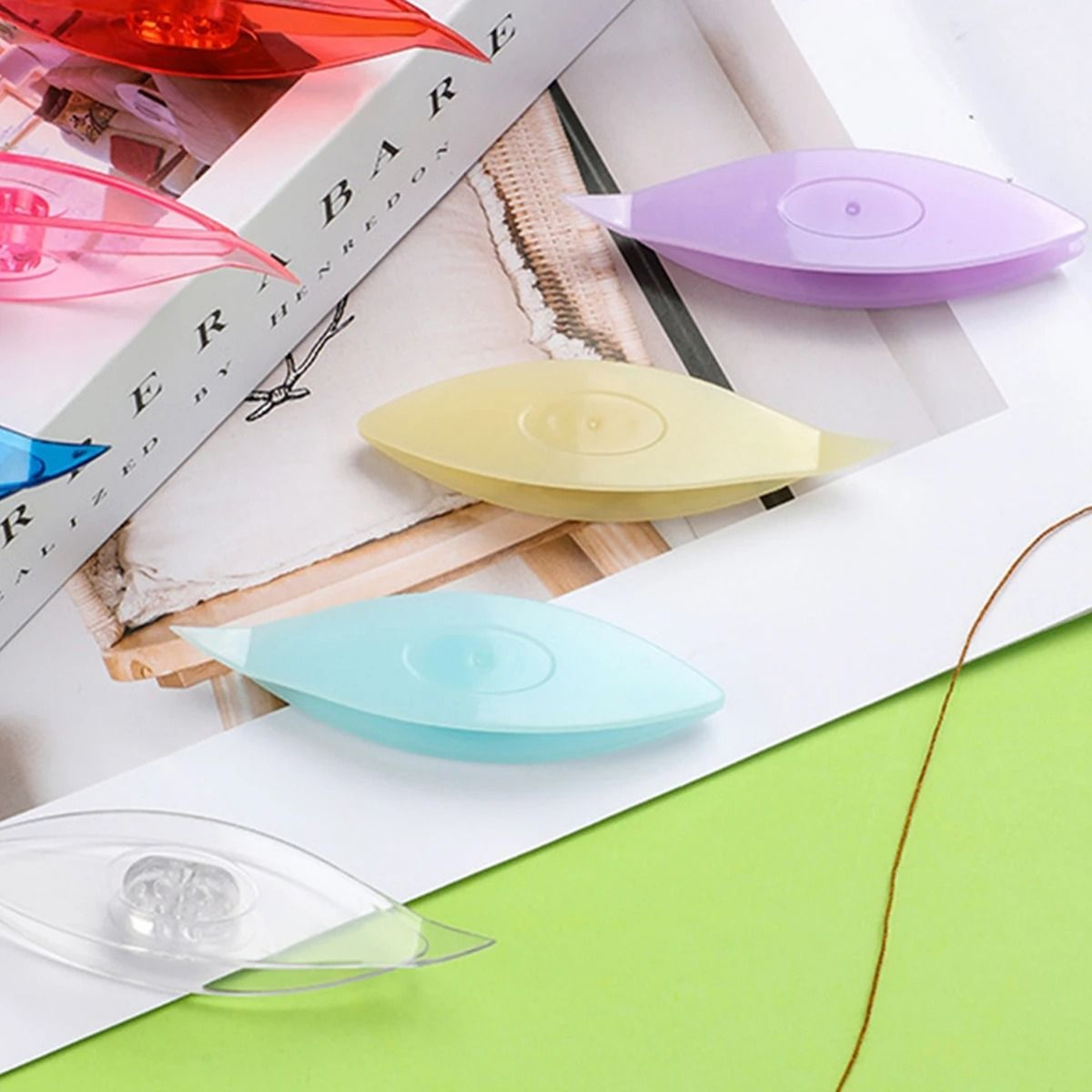 Colorful Plastic Tatting Shuttle Set For Handmade Lace And Thread Weaving 11
