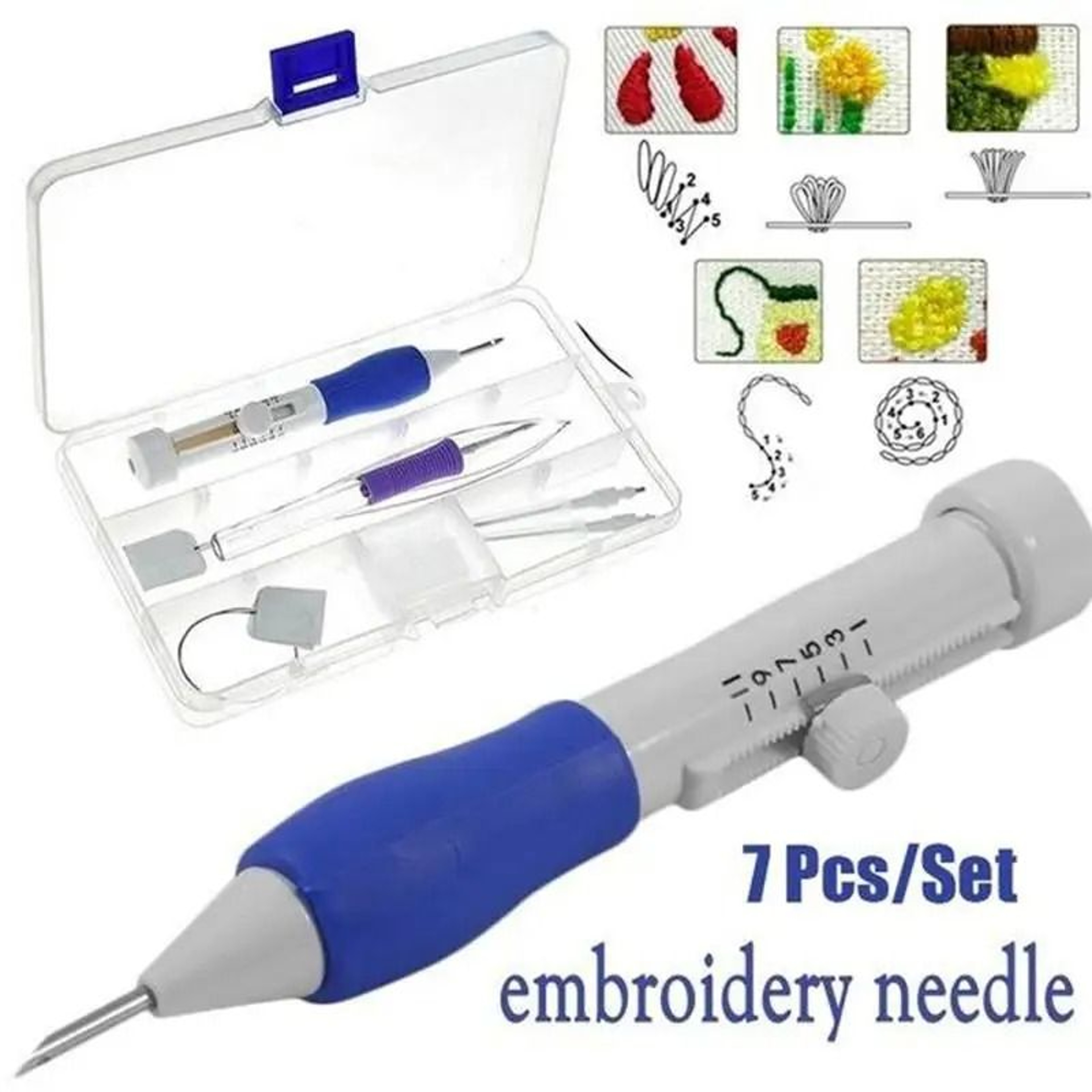 Versatile Punch Needle Embroidery Pen Kit For Clothes And Creative Stitching 6