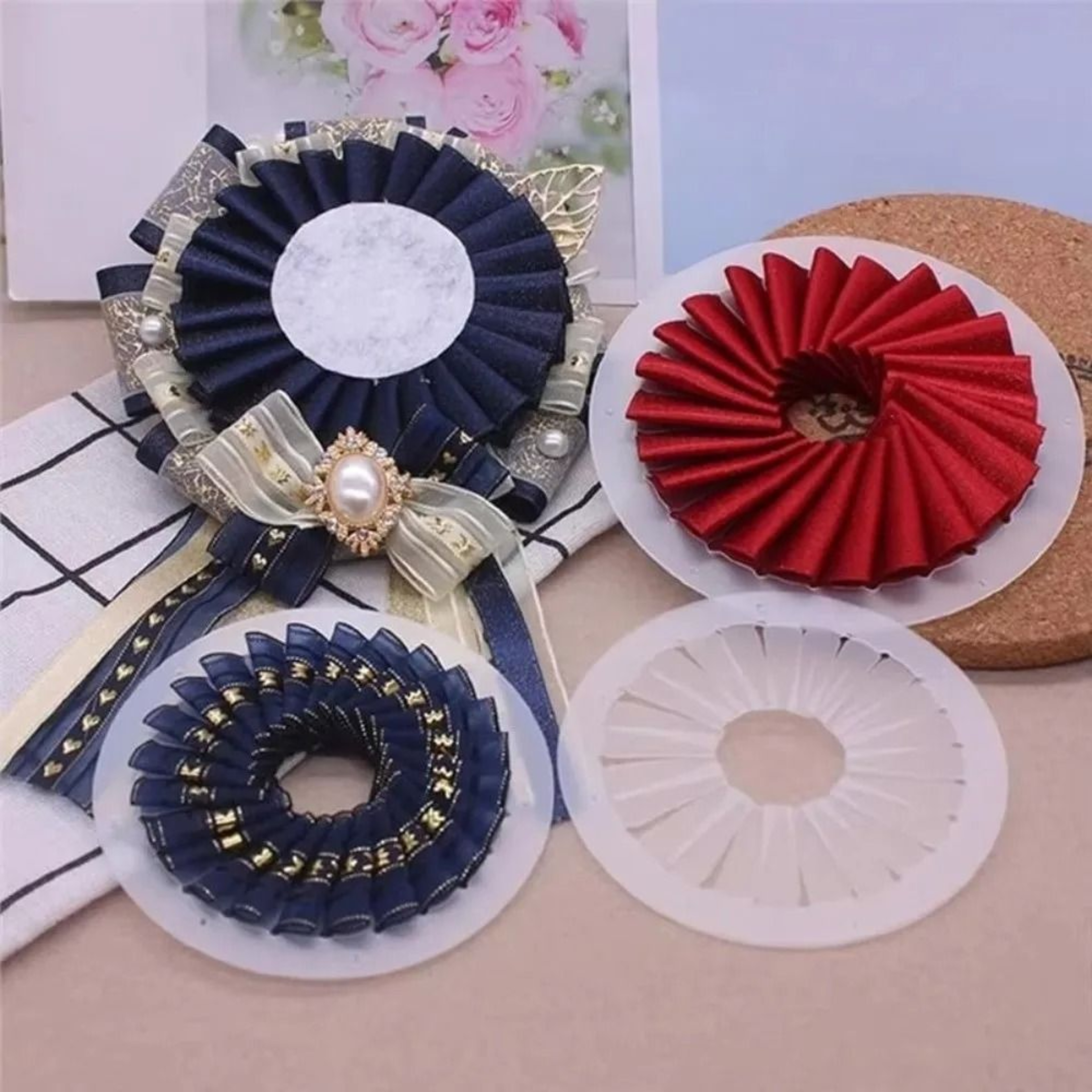 Clear Ribbon Rosette Maker And DIY Flower Making Tool 6