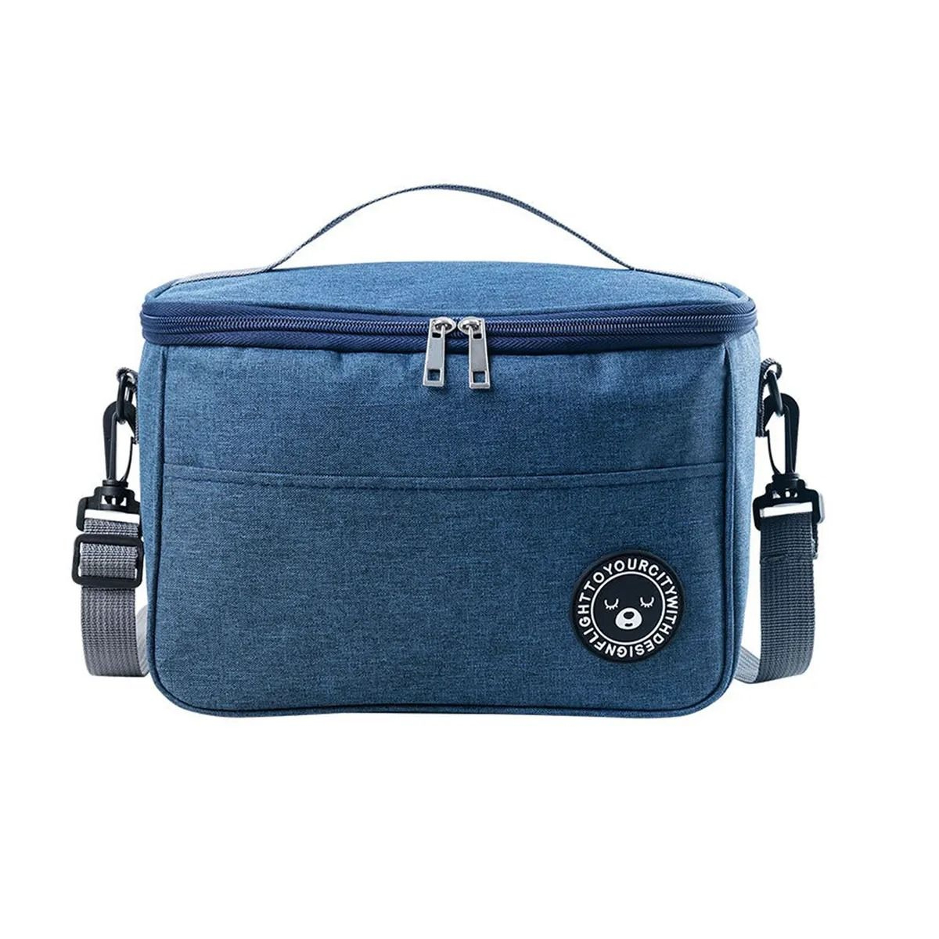 Insulated Bento Lunch Bag With Foil Lining And Shoulder Strap 1