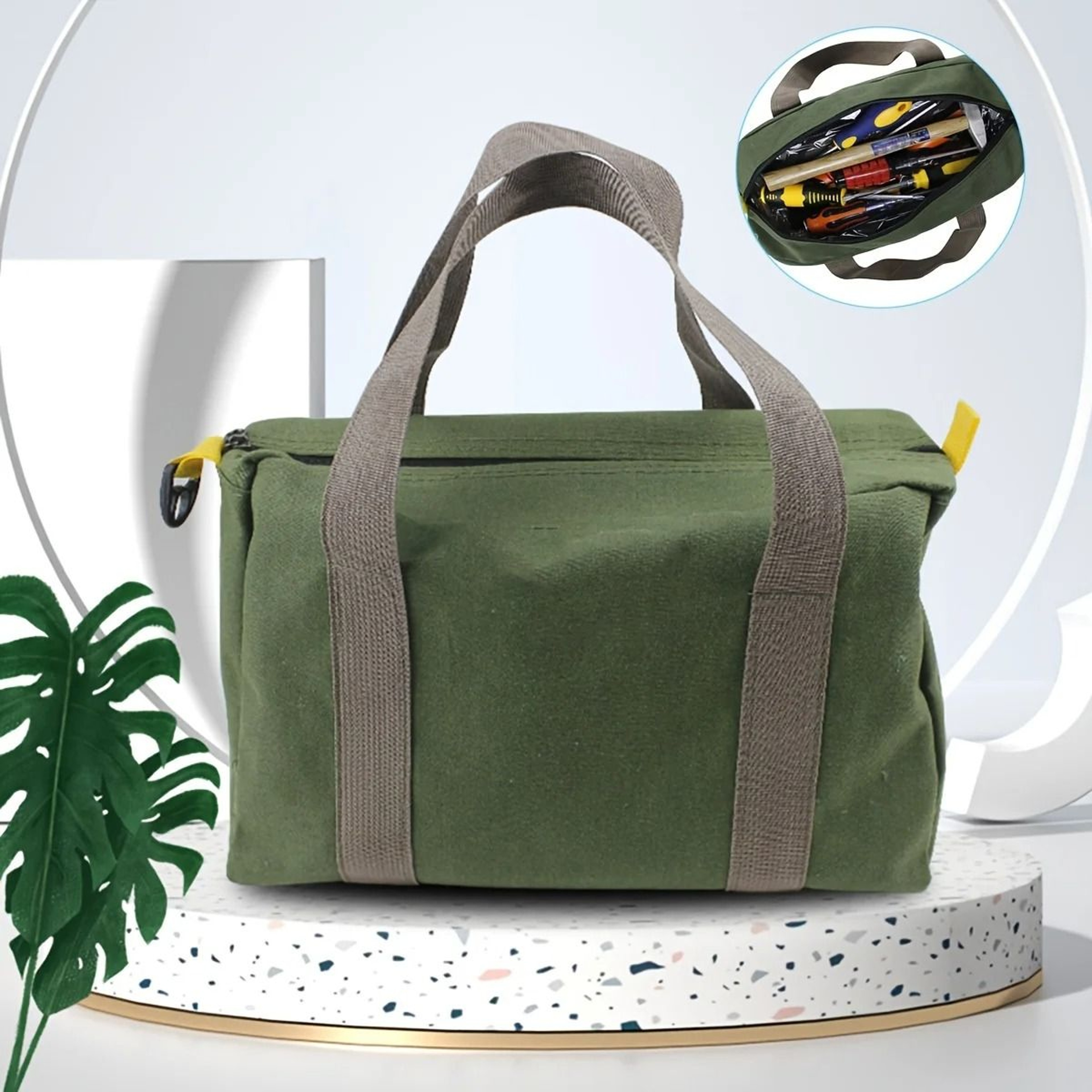 Large Capacity Canvas Maintenance Tool Bag For Portable Organized Storage 0