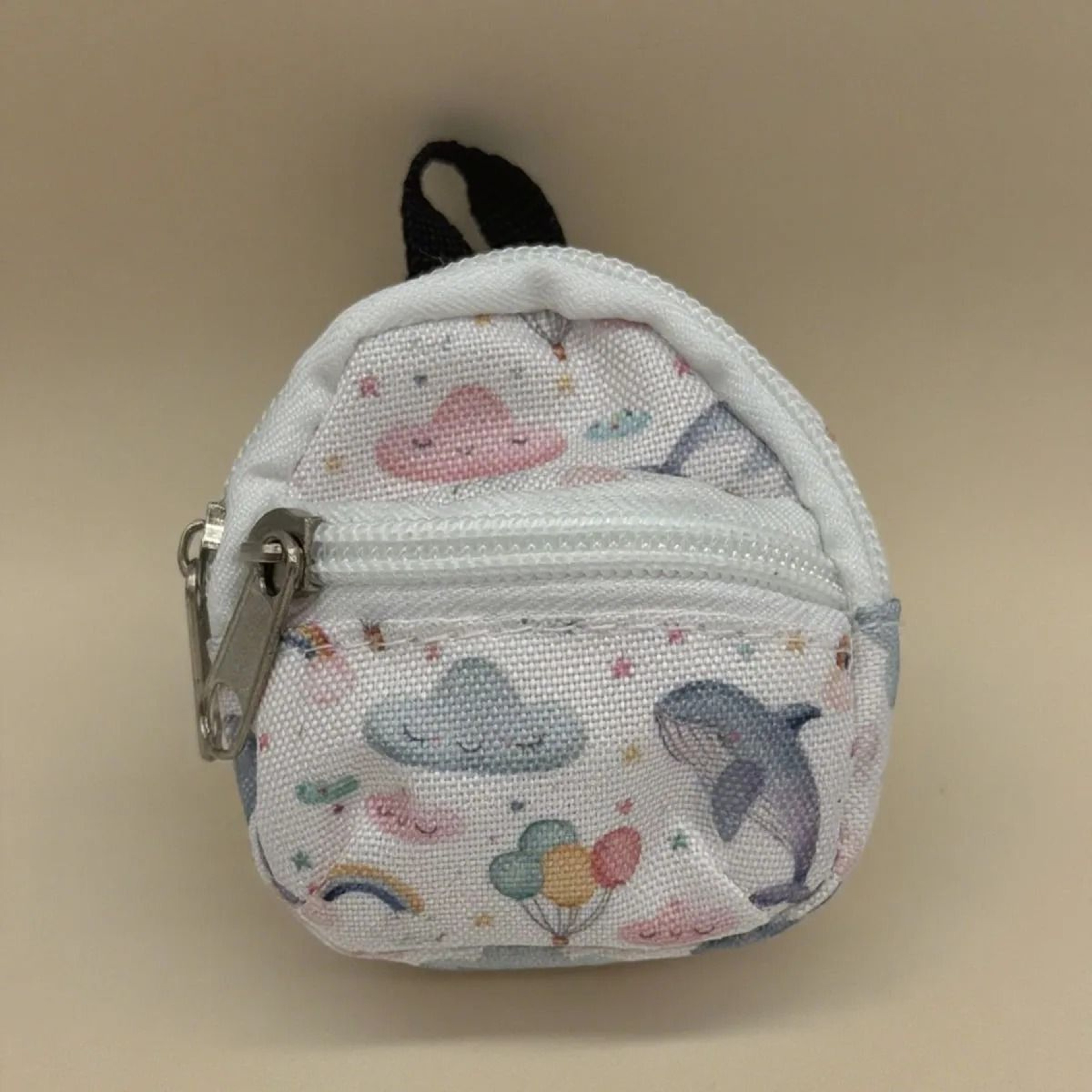 Mini Backpack Coin Purse Keychain With Functional Zipper Storage 18