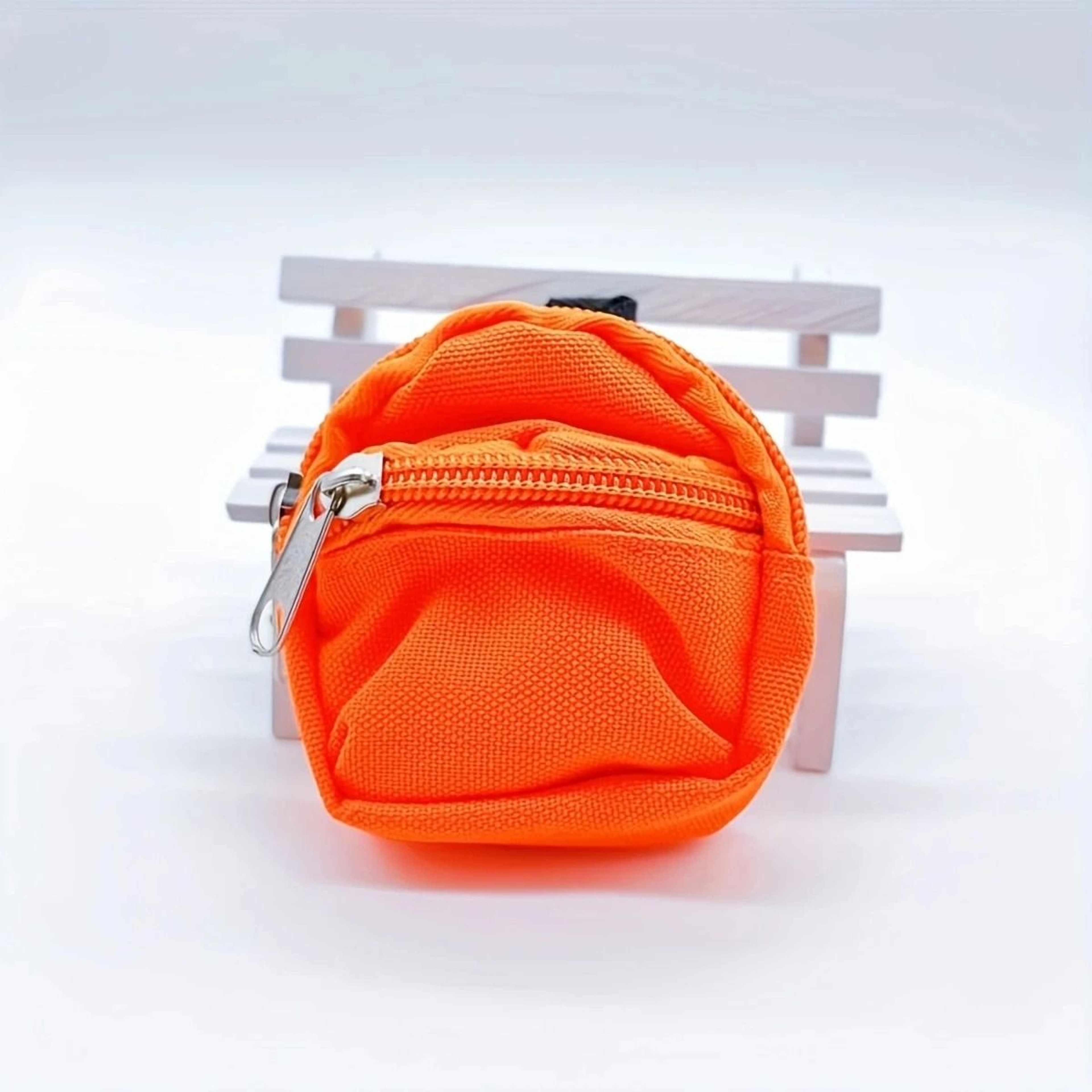 Mini Backpack Coin Purse Keychain With Functional Zipper Storage 1
