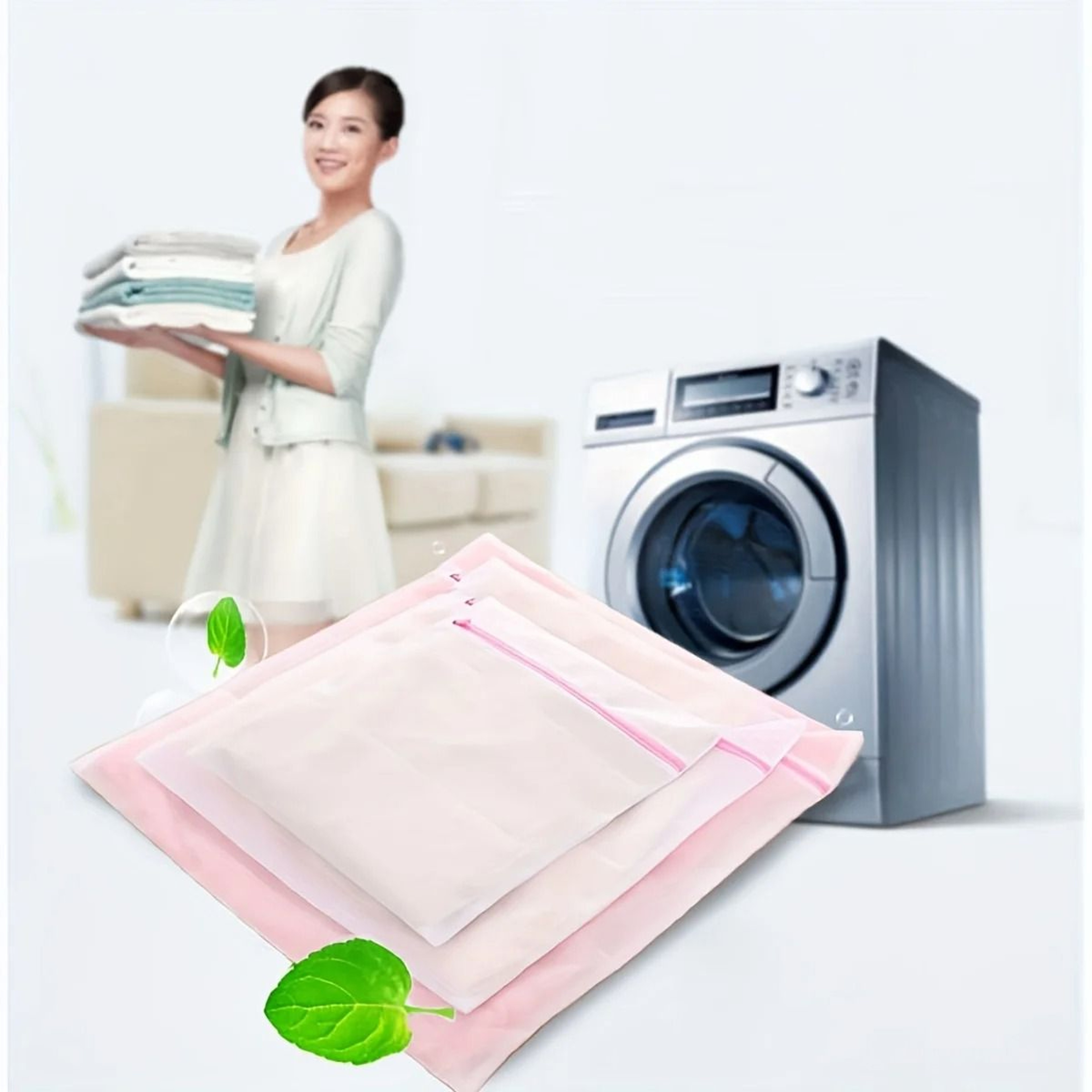 Three Pack Fine Mesh Laundry Bags For Delicate Clothing Protection 4