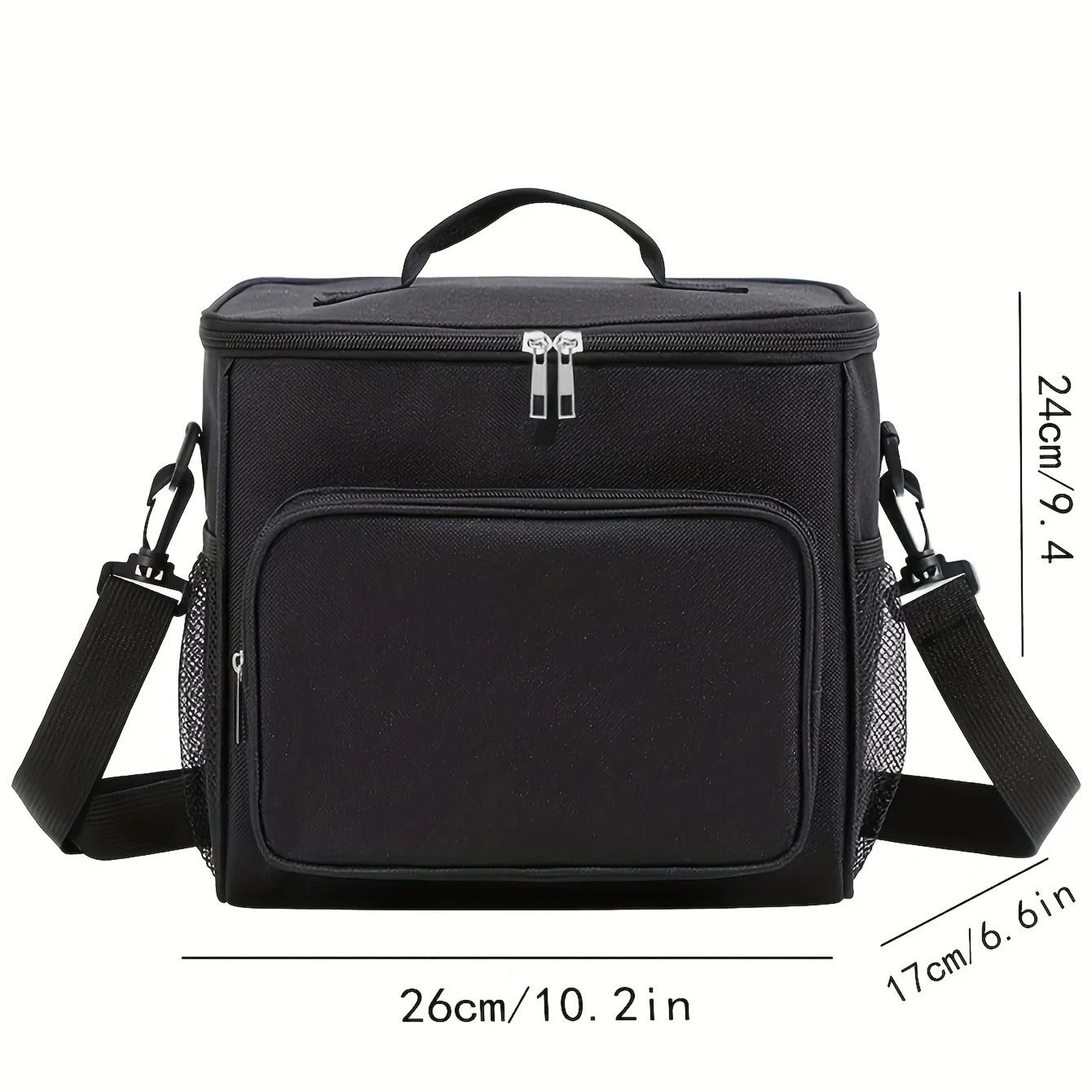 Large Insulated Reusable Lunch Bag With Adjustable Shoulder Strap 1