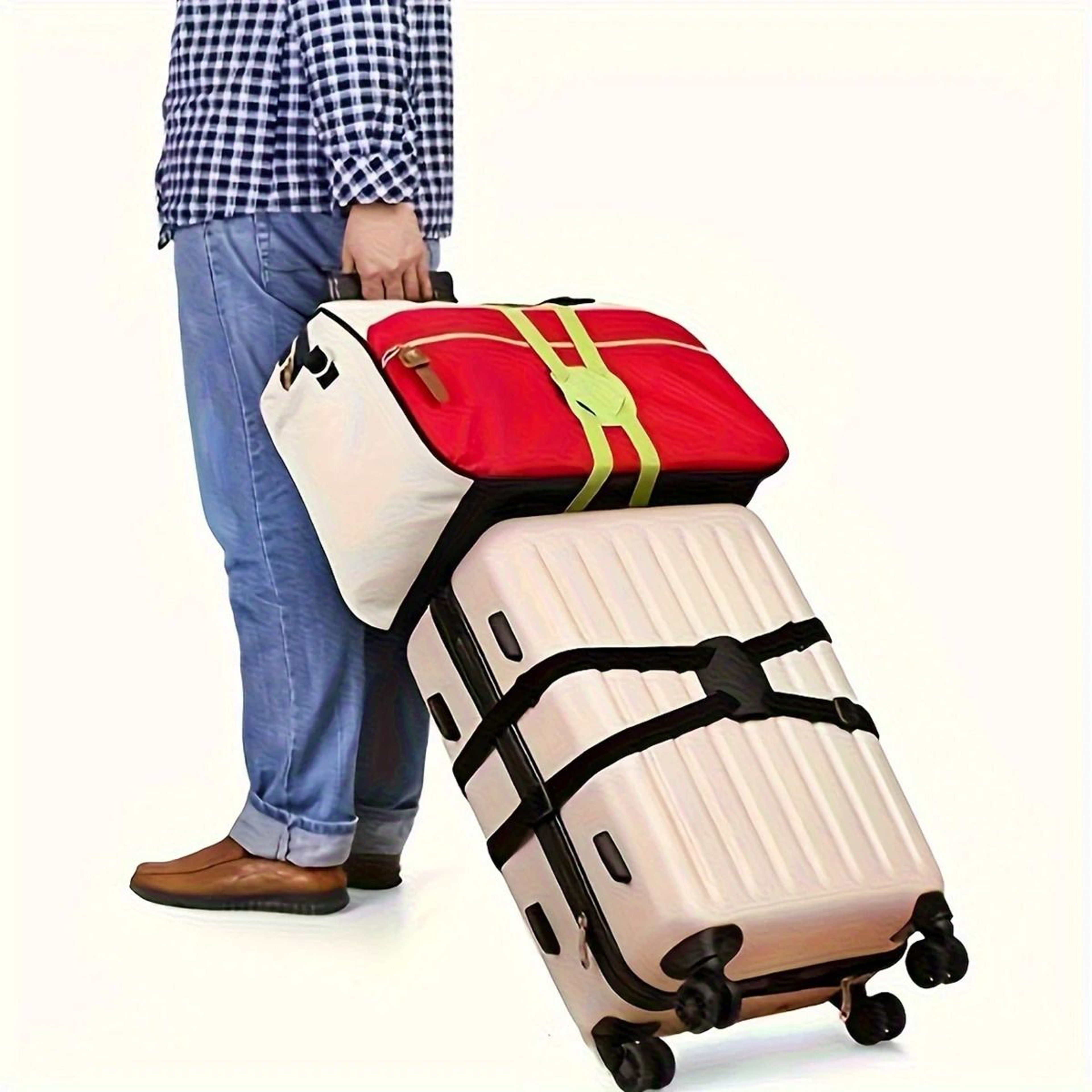 Adjustable Cross Luggage Strap With Quick Release Buckle For Travel 3