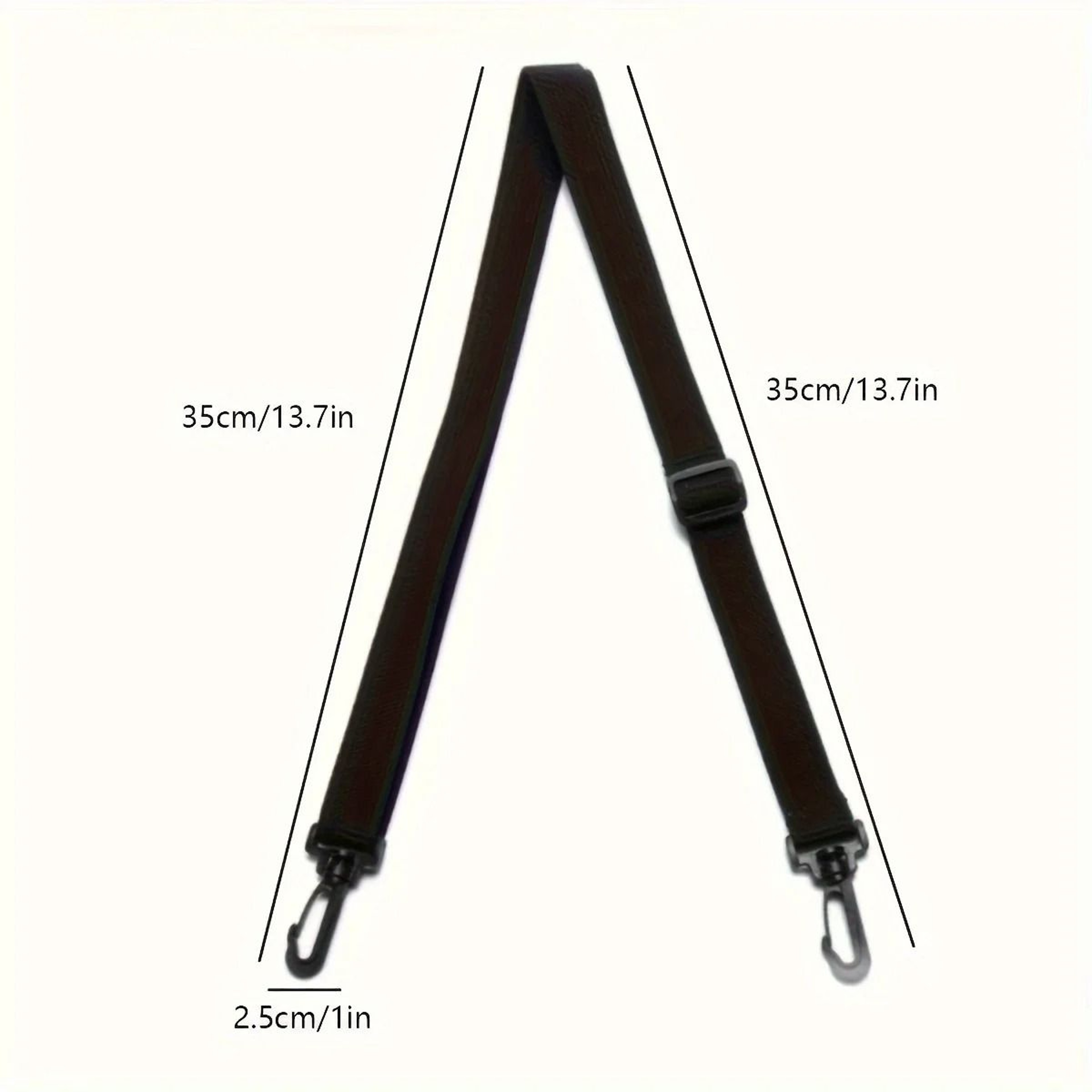 Adjustable Black Replacement Shoulder Strap For Crossbody And Messenger Bags 1