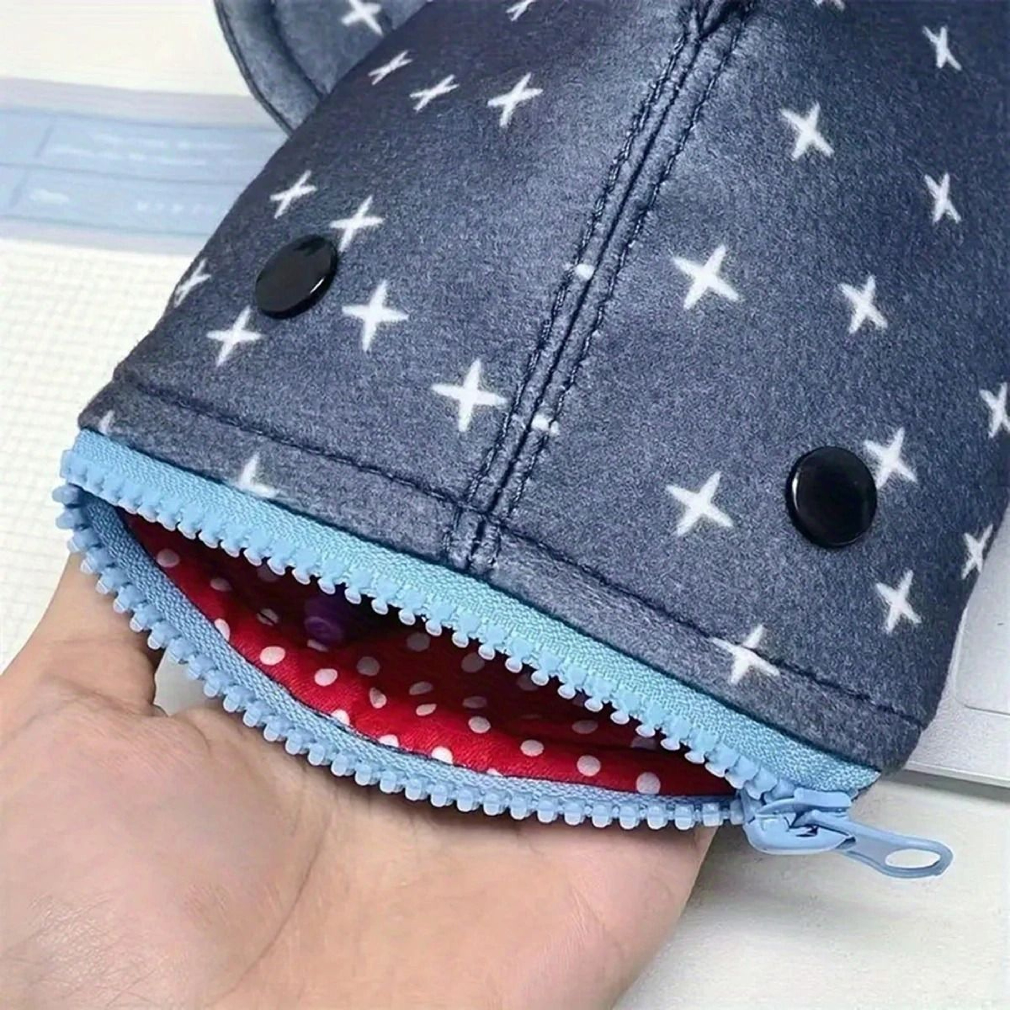 Cute Shark Large Capacity Pencil Case For School And Stationery 4