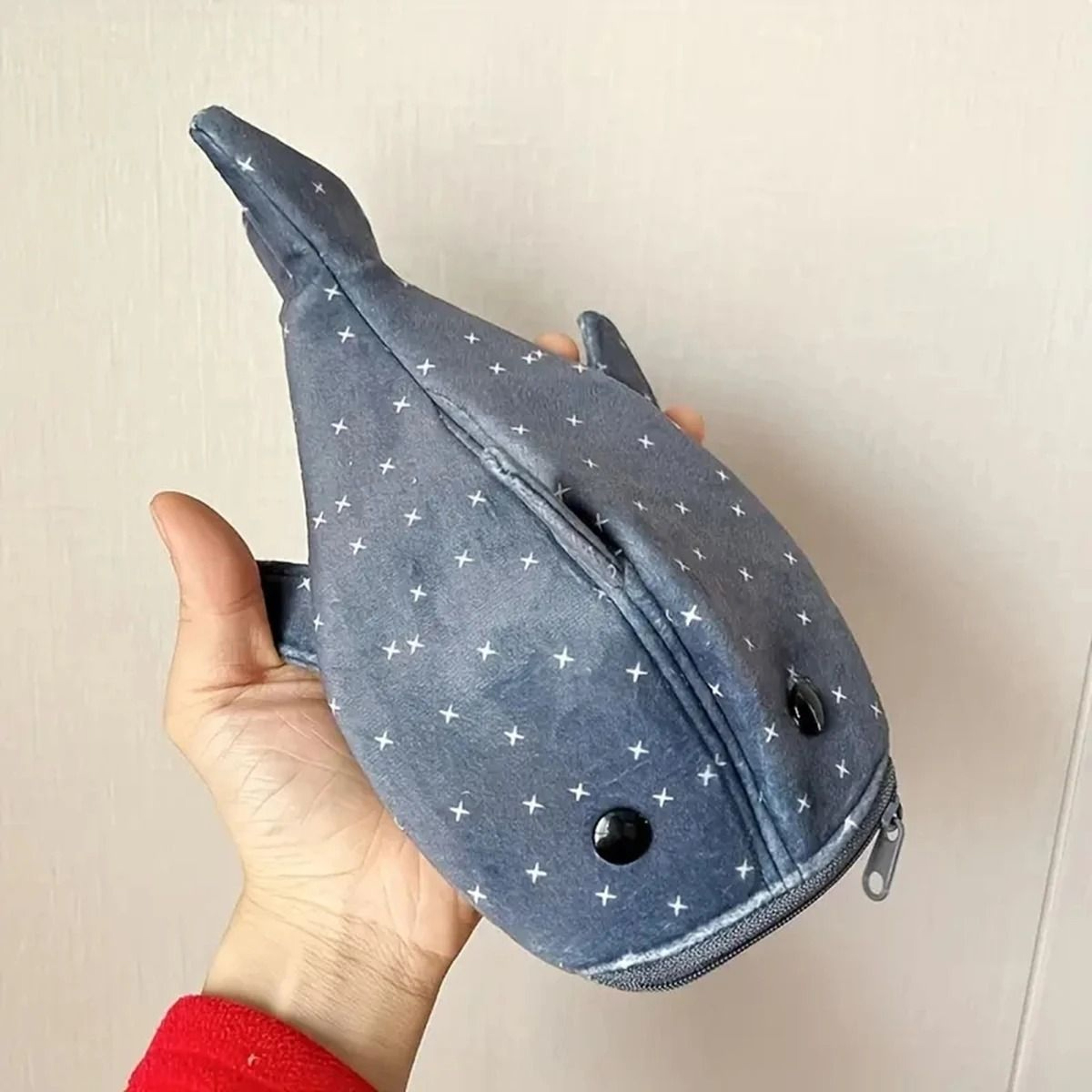 Cute Shark Large Capacity Pencil Case For School And Stationery 3