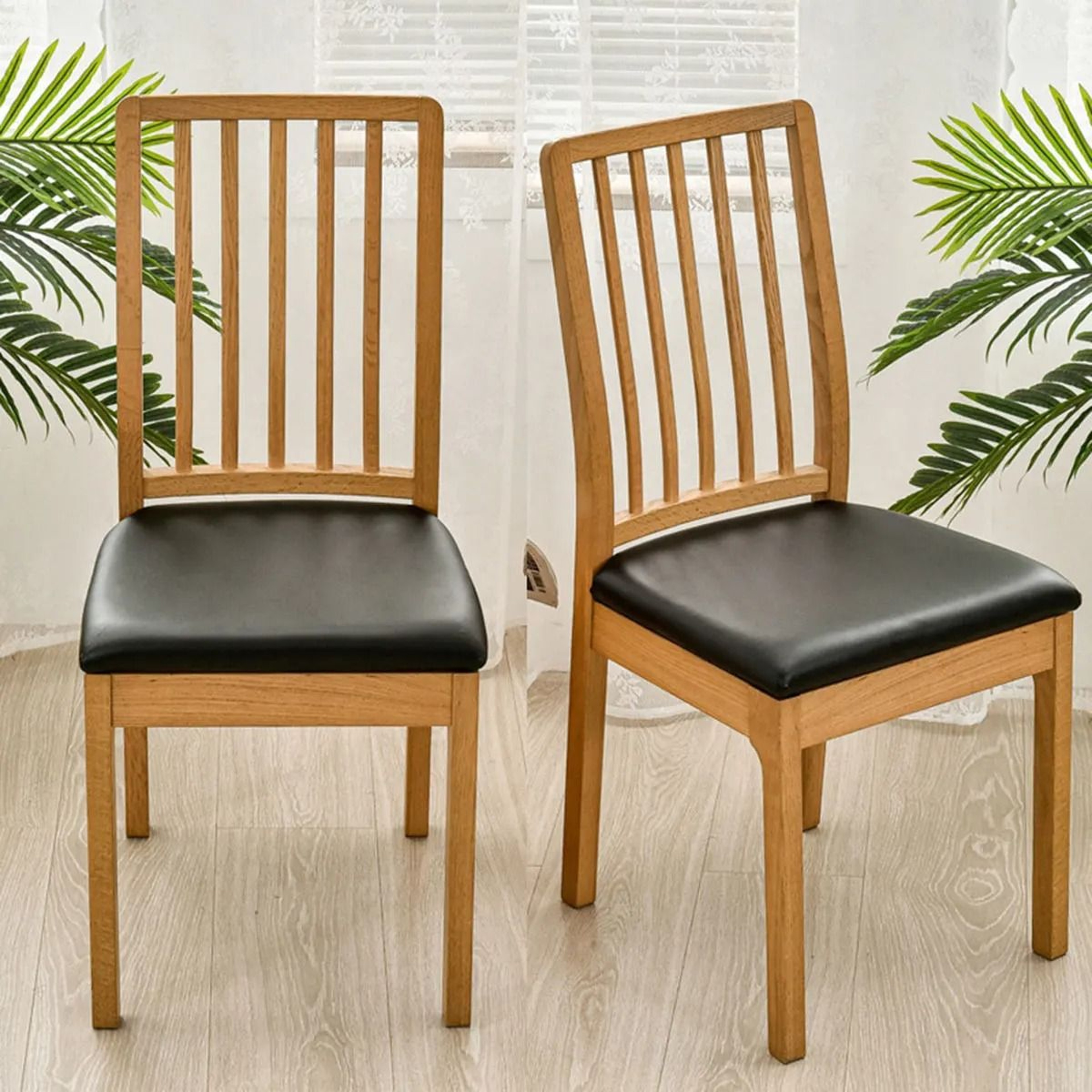 Waterproof PU Leather Dining Chair Seat Cover 0