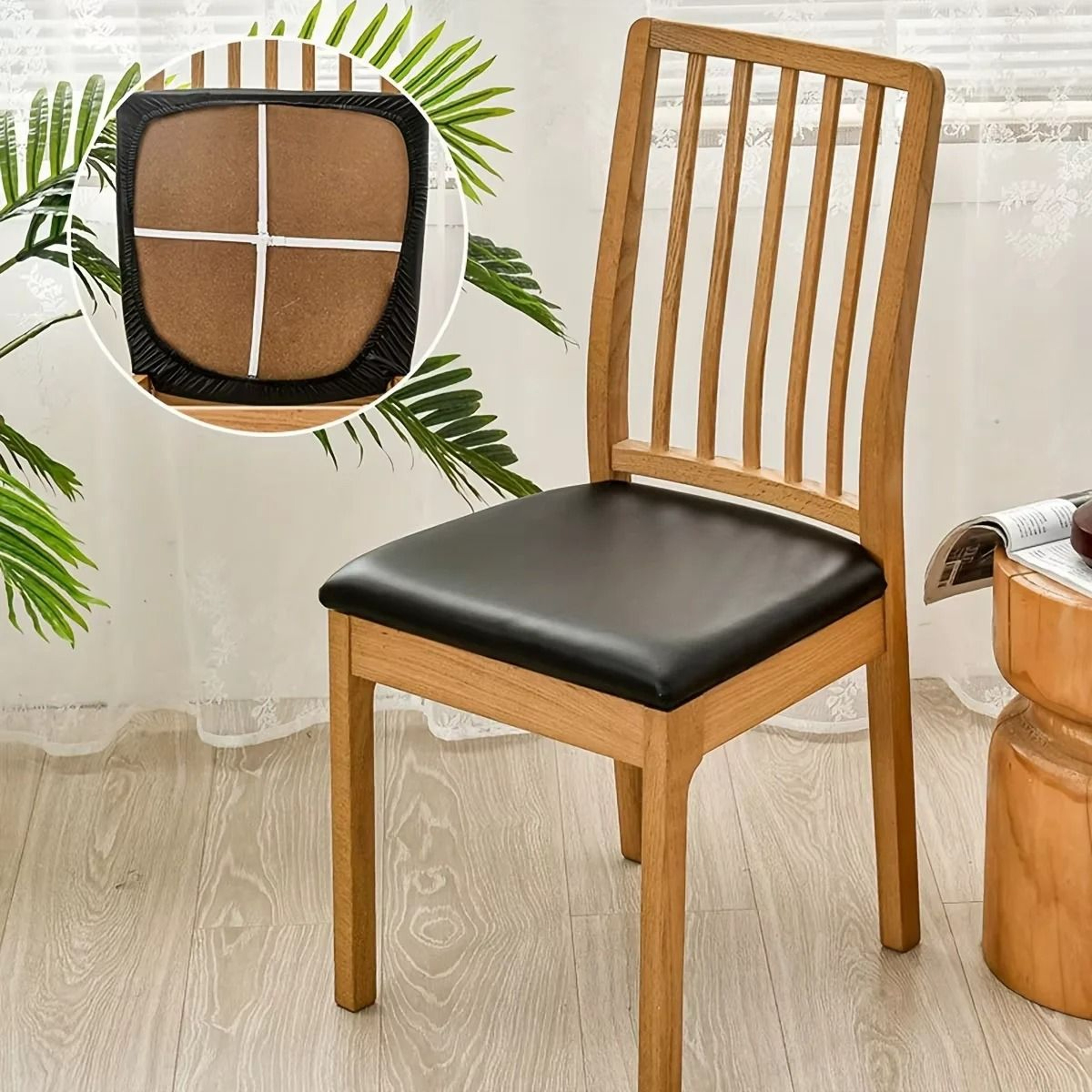 Waterproof PU Leather Dining Chair Seat Cover 8