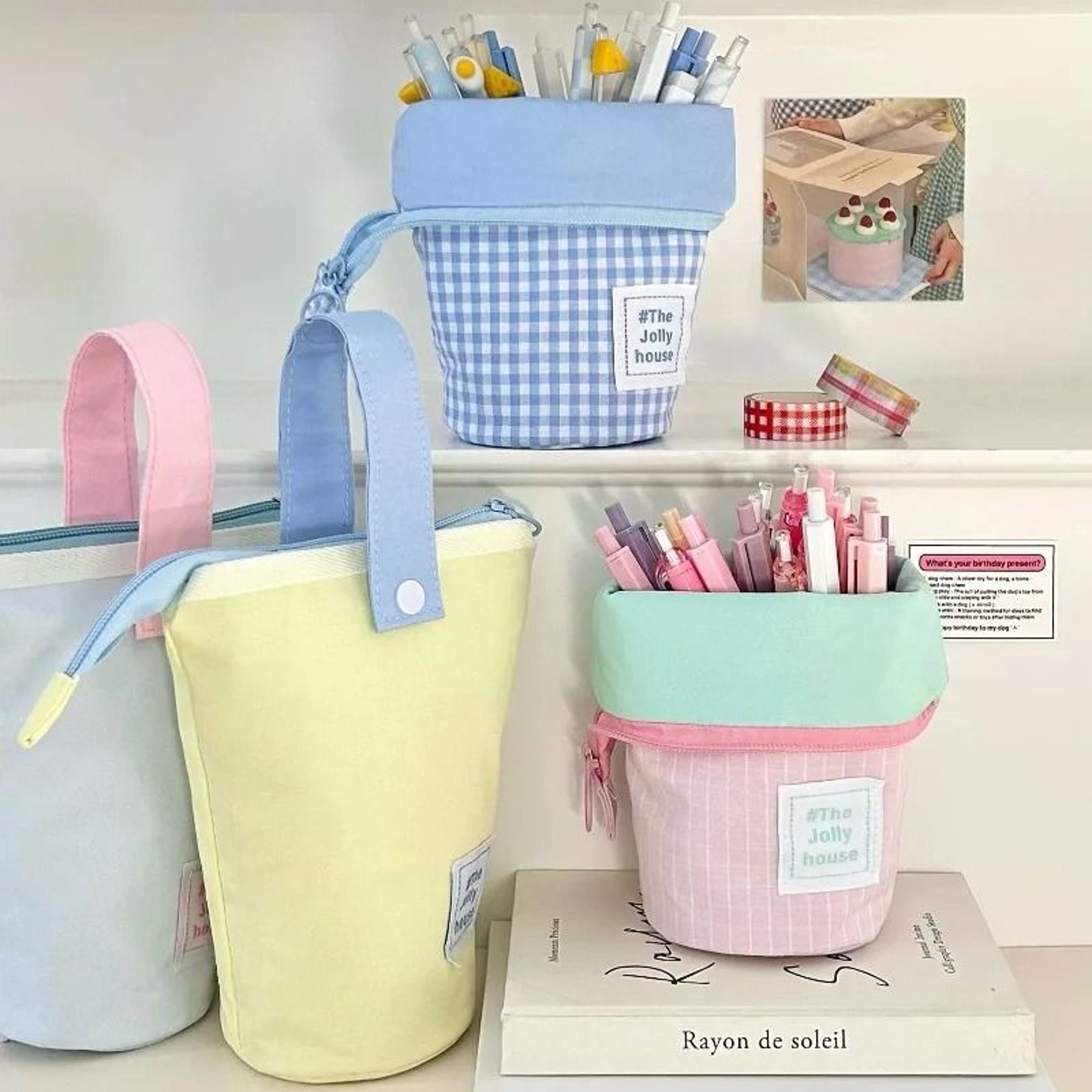 Japanese Style Large Capacity Standing Pencil Case 0