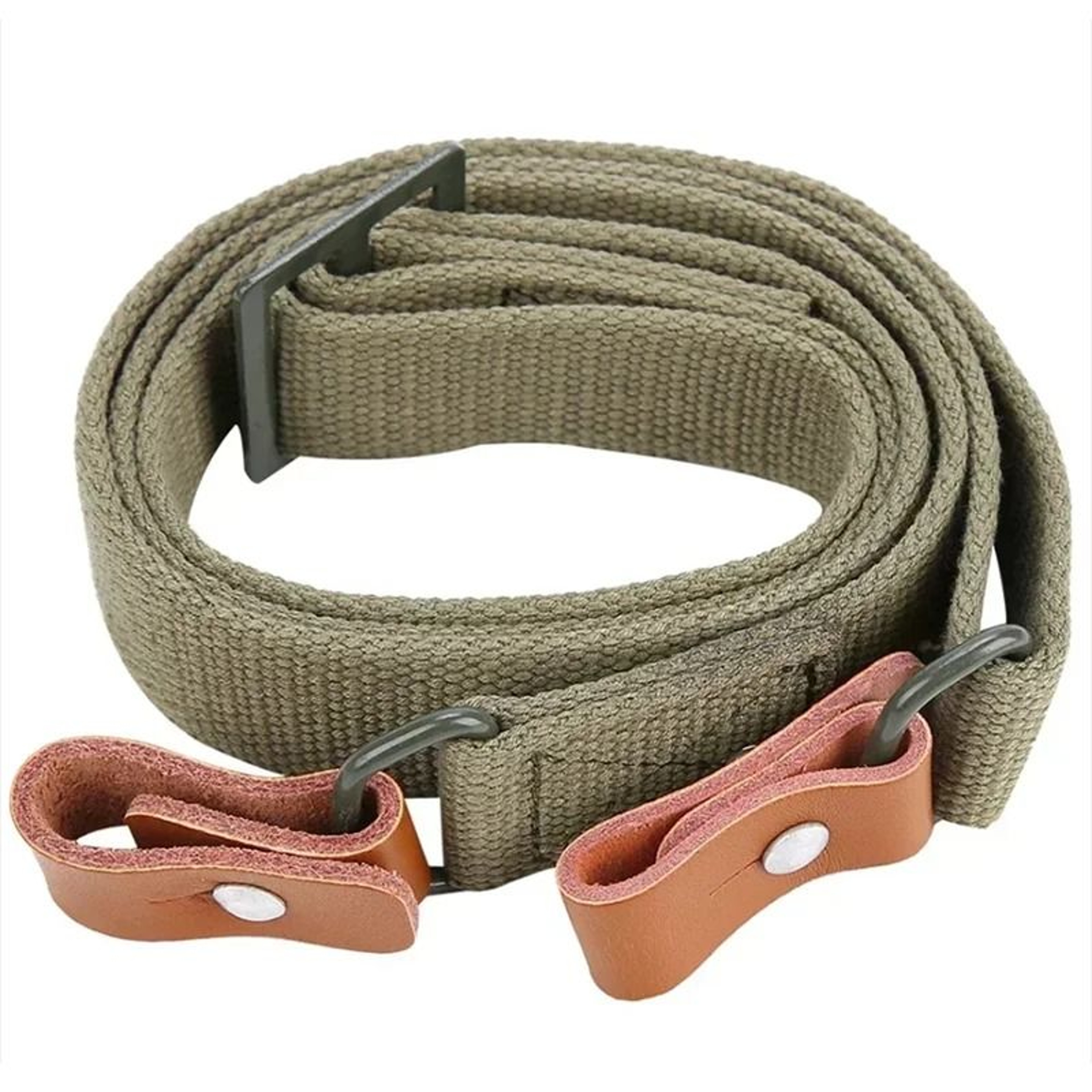 Adjustable Leather Two Point Tactical Rifle Sling 0