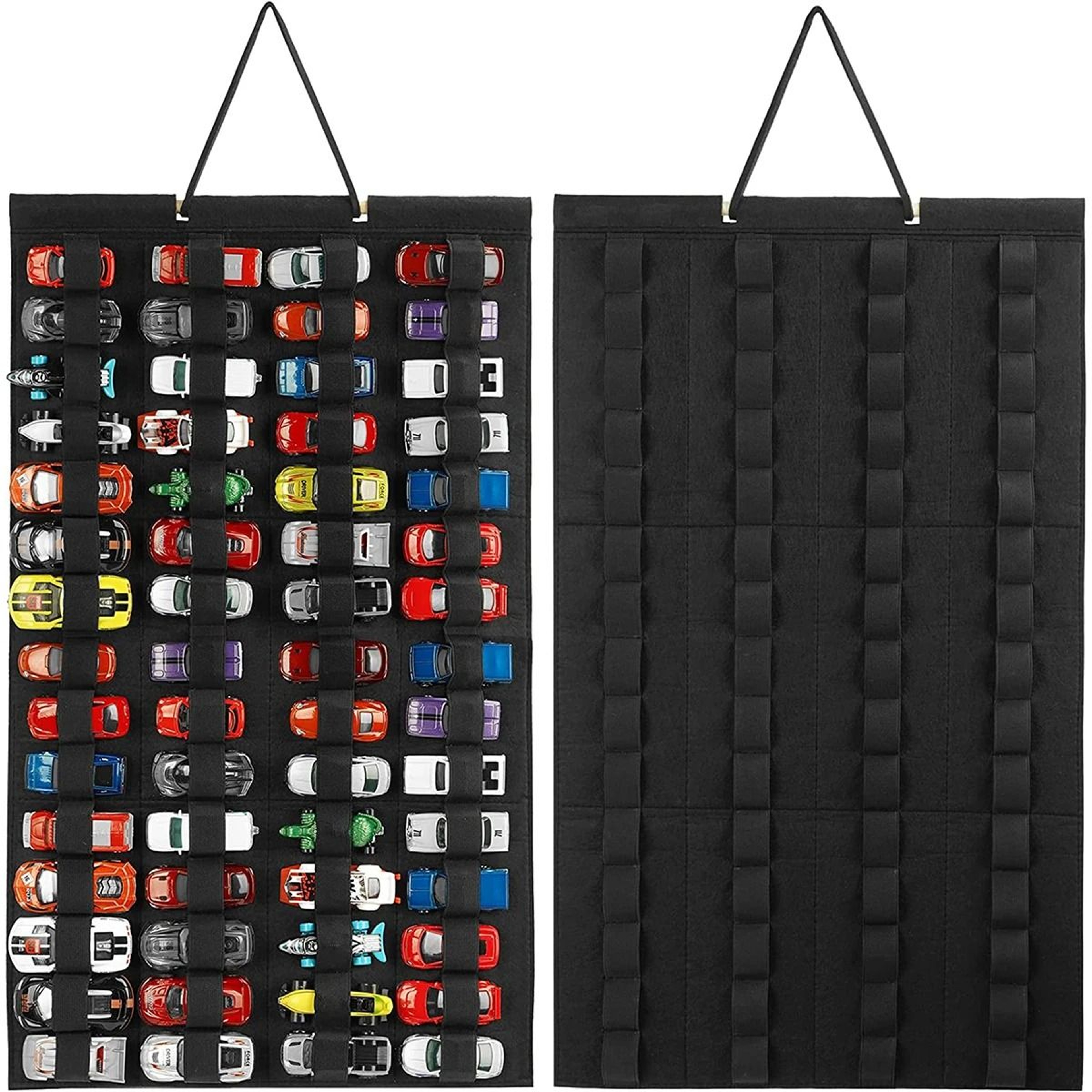 Wall Mounted Hanging Toy Car Organizer Display Storage Bag For Kids Collections 0