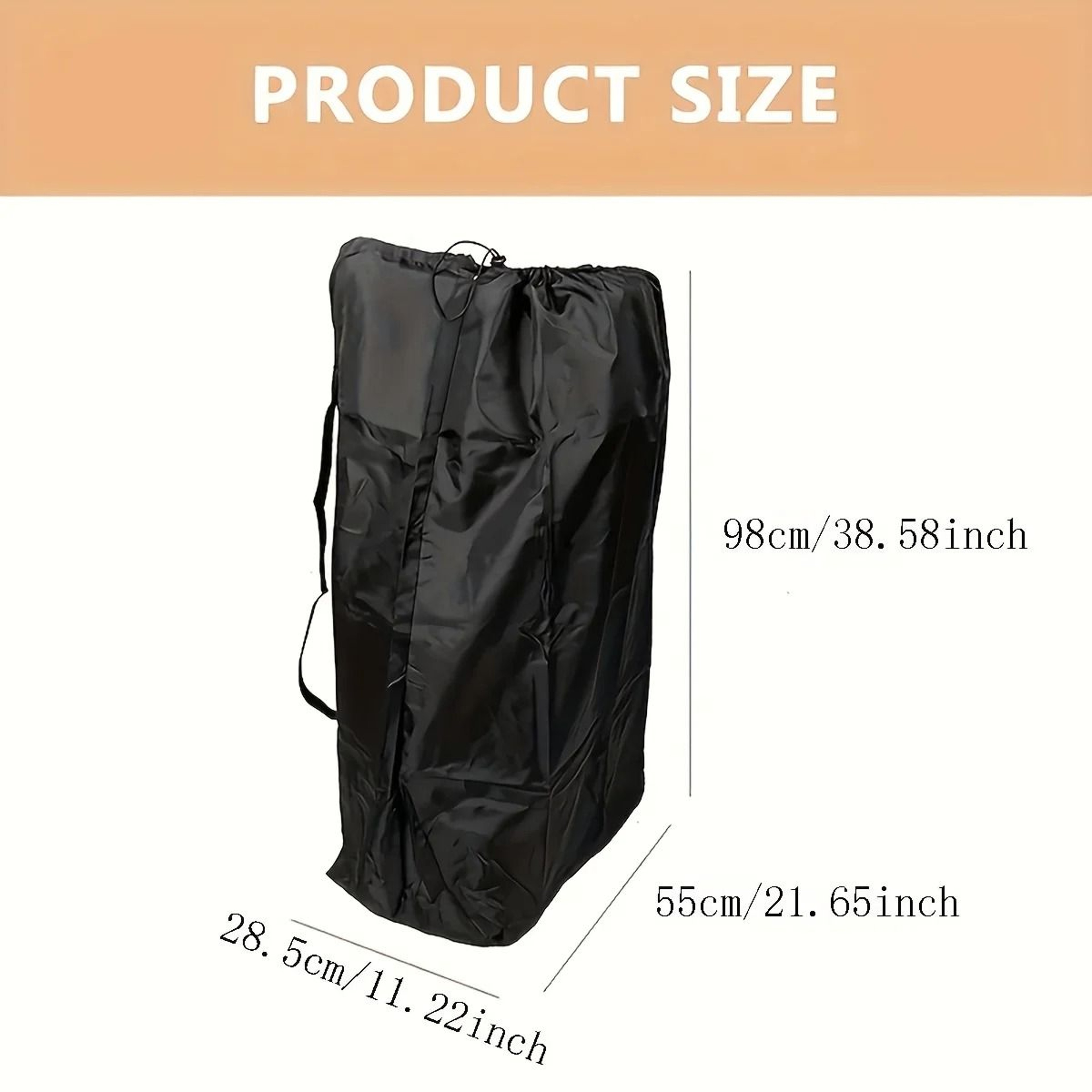 Extra Large Baby Stroller Storage Bag Durable Nylon Organizer For Family Travel 2