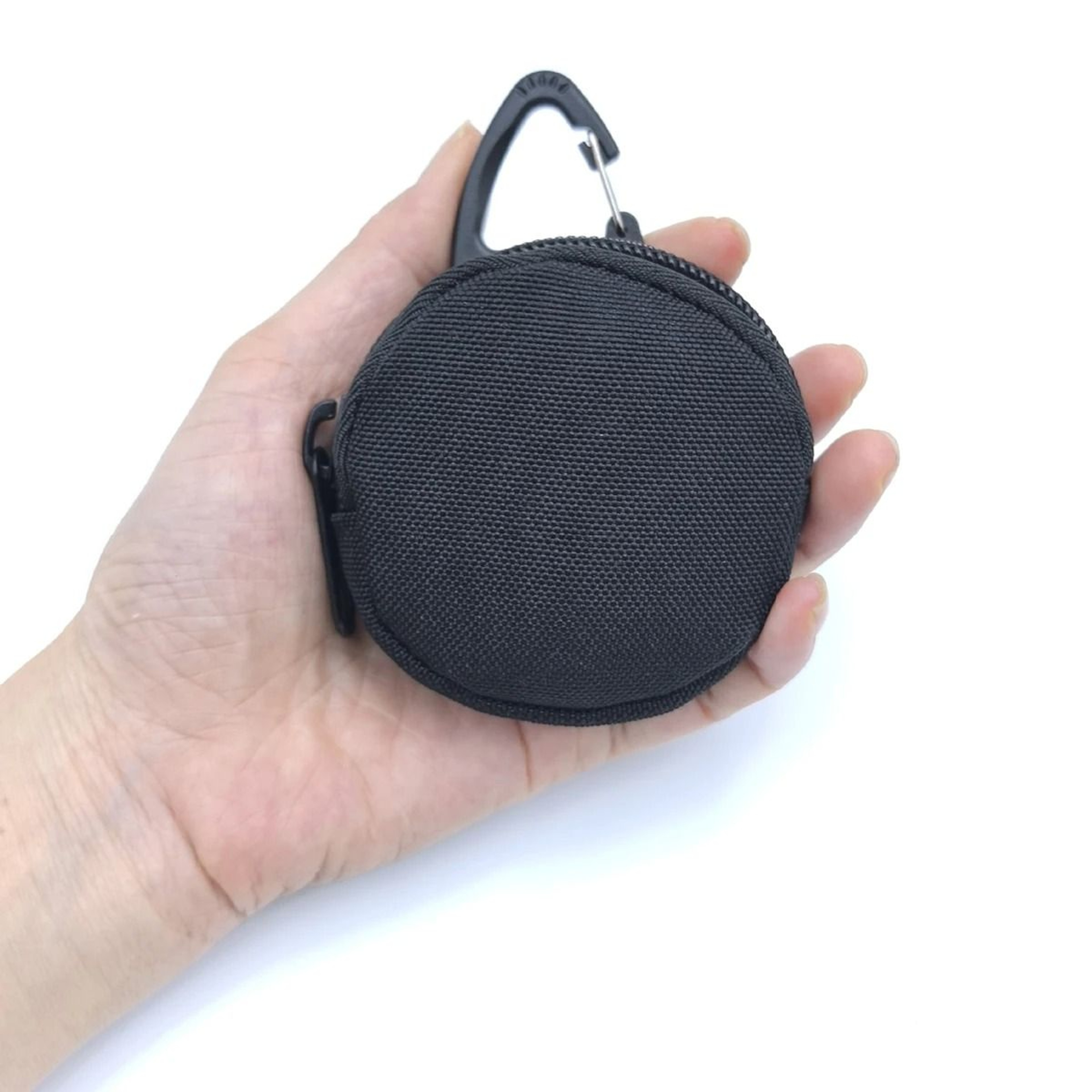 Round Tactical Earphone Case Mini Coin Purse Key Pouch For Outdoor Carry 0