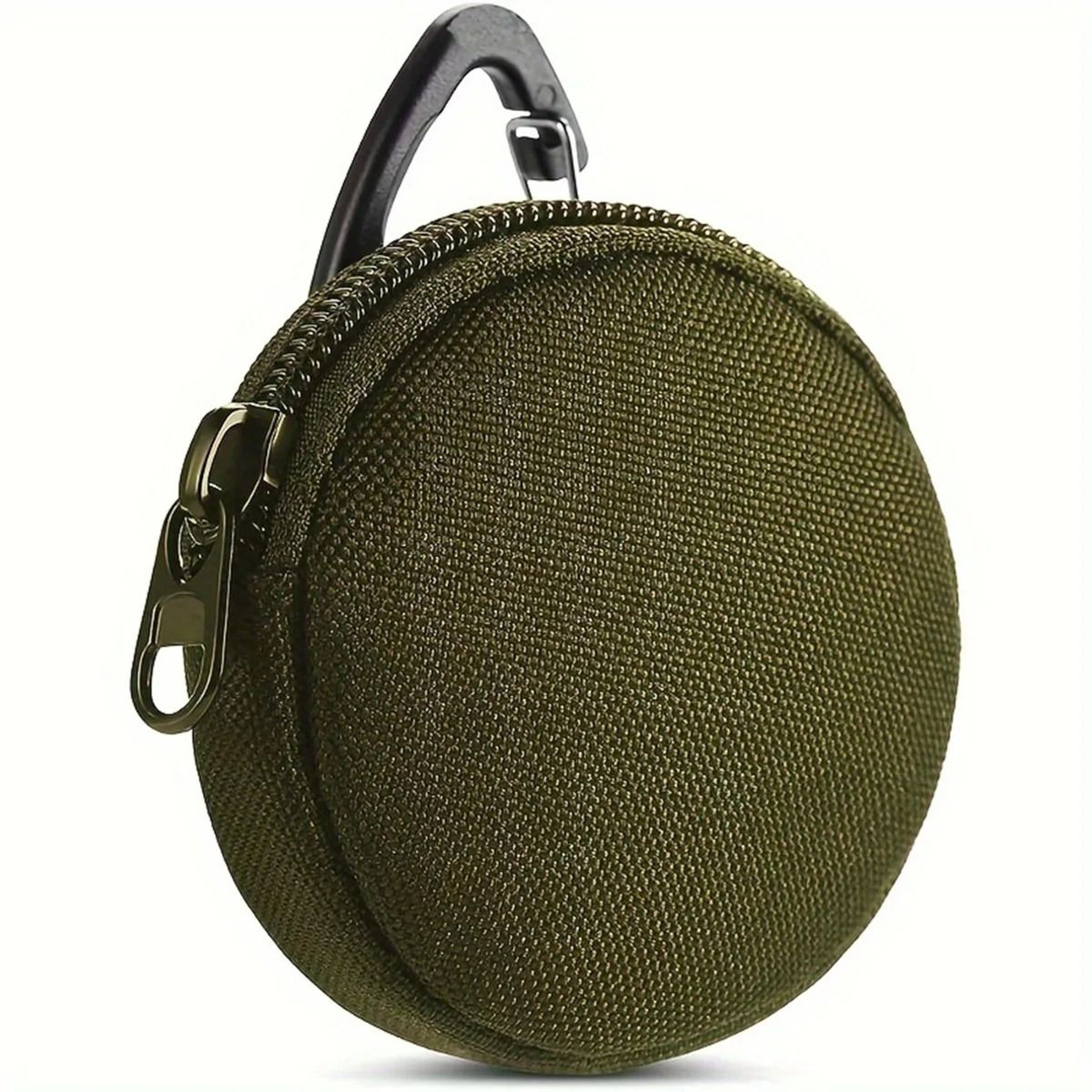 Round Tactical Earphone Case Mini Coin Purse Key Pouch For Outdoor Carry 4