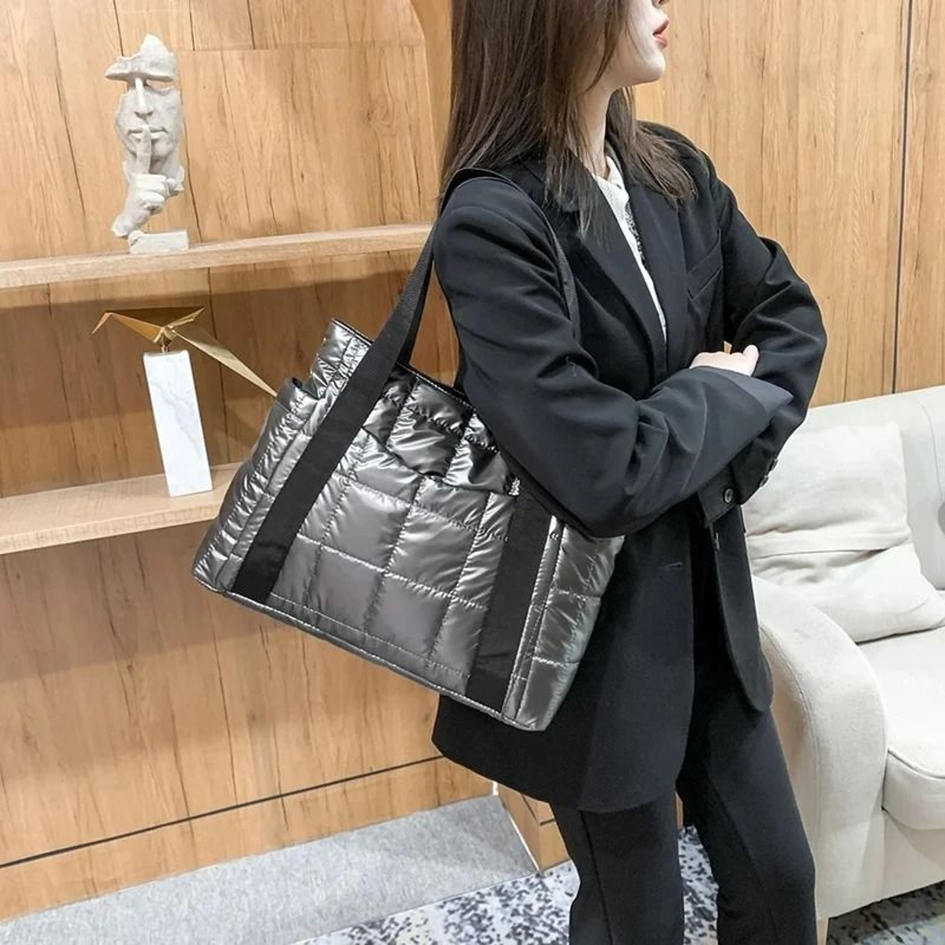 Vento Marea Large Capacity Padded Shoulder Tote Bag 7