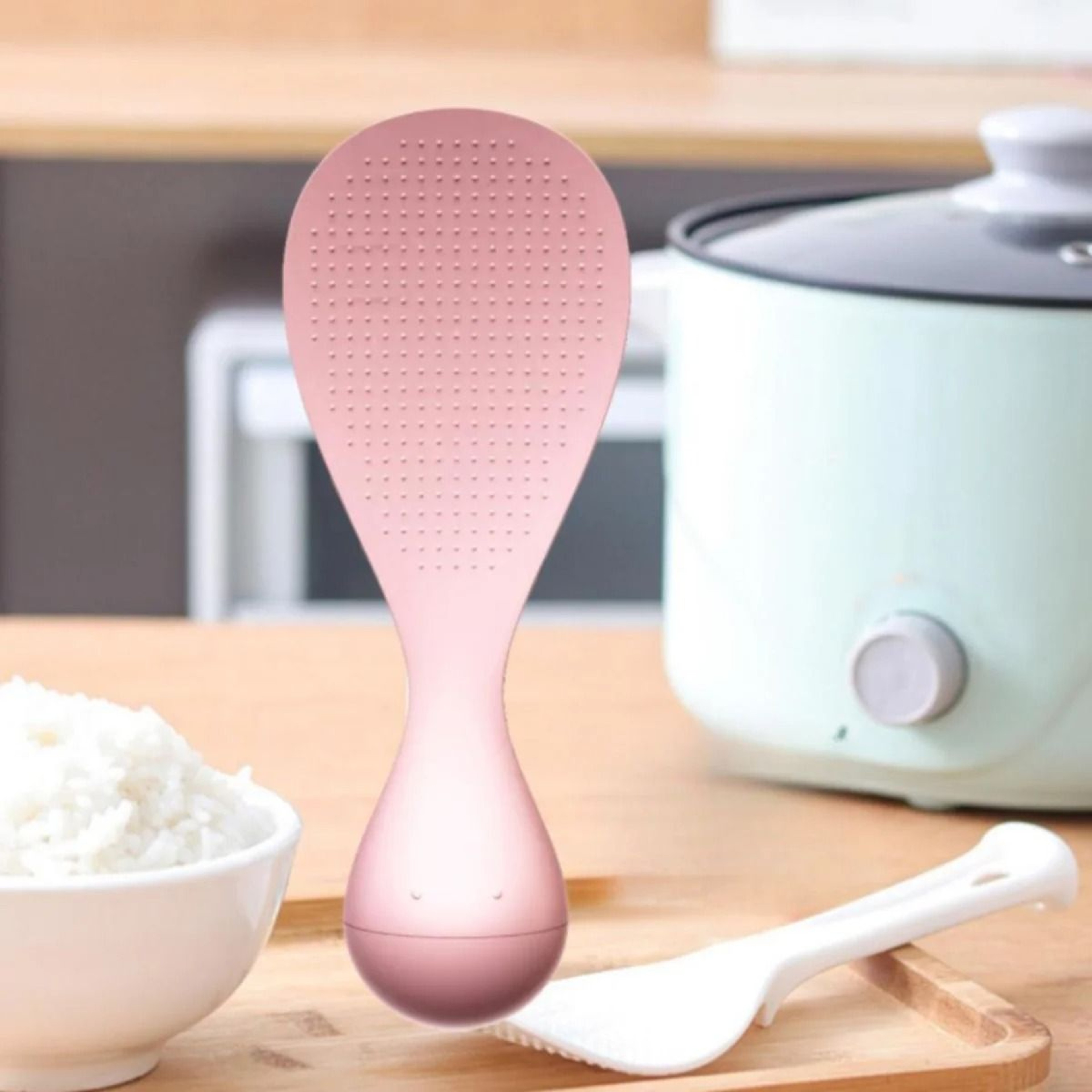 Self Standing Heat Resistant Rice Cooker Serving Spoon 2