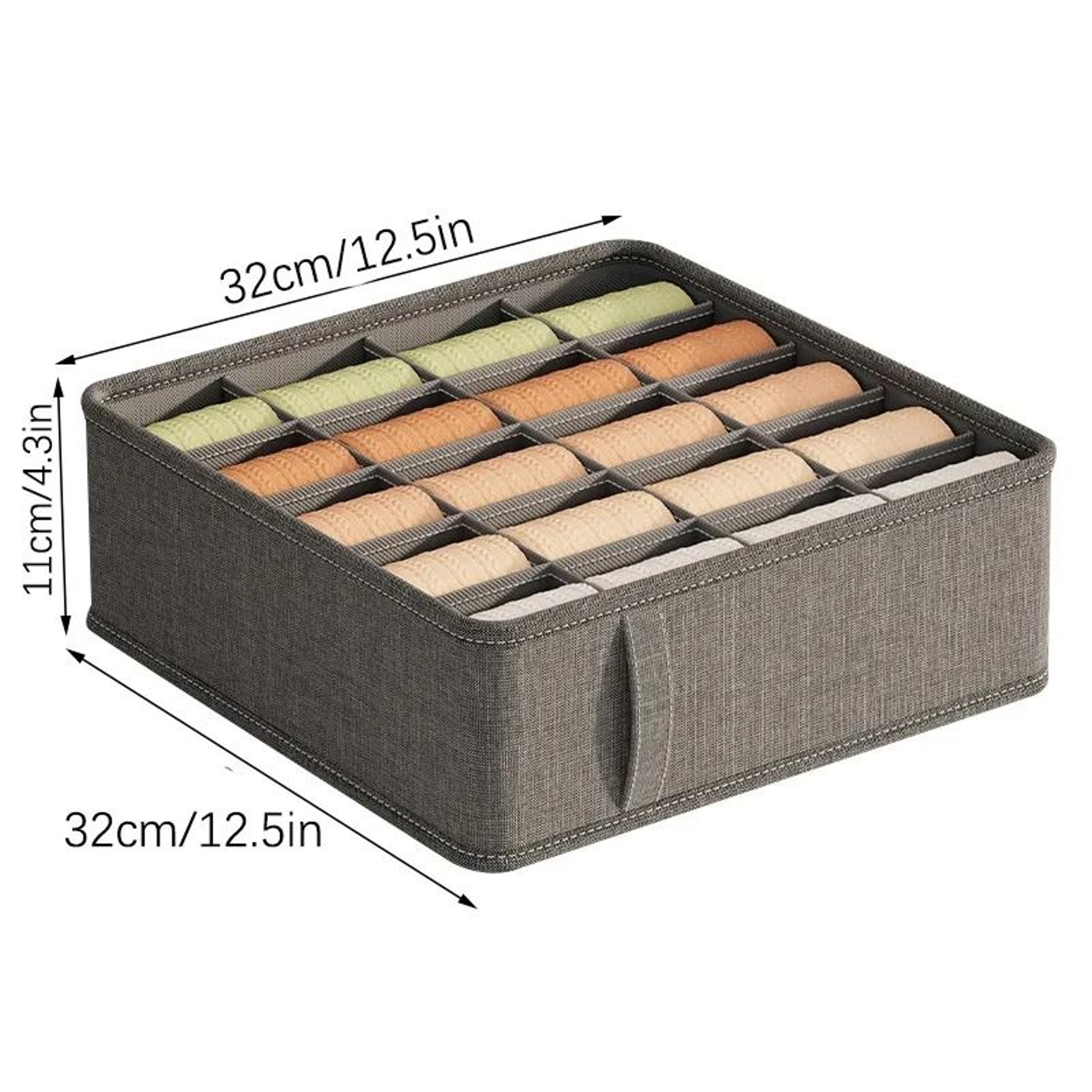 Foldable Compartment Drawer Organizer For Socks Bras And Clothing 3